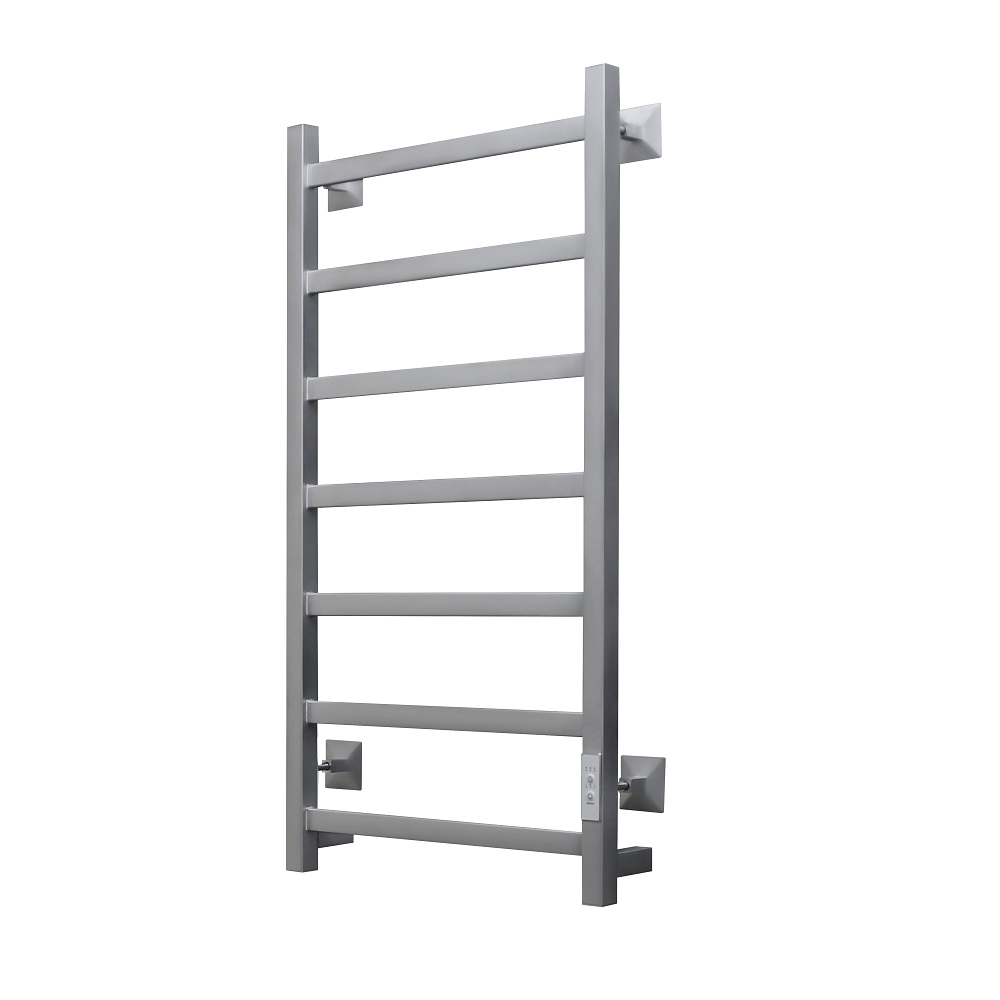 Полотенцесушитель электрический Тругор Пэк 20 кв 80x45 см, подключение справа, слева, матовый хром, лесенка