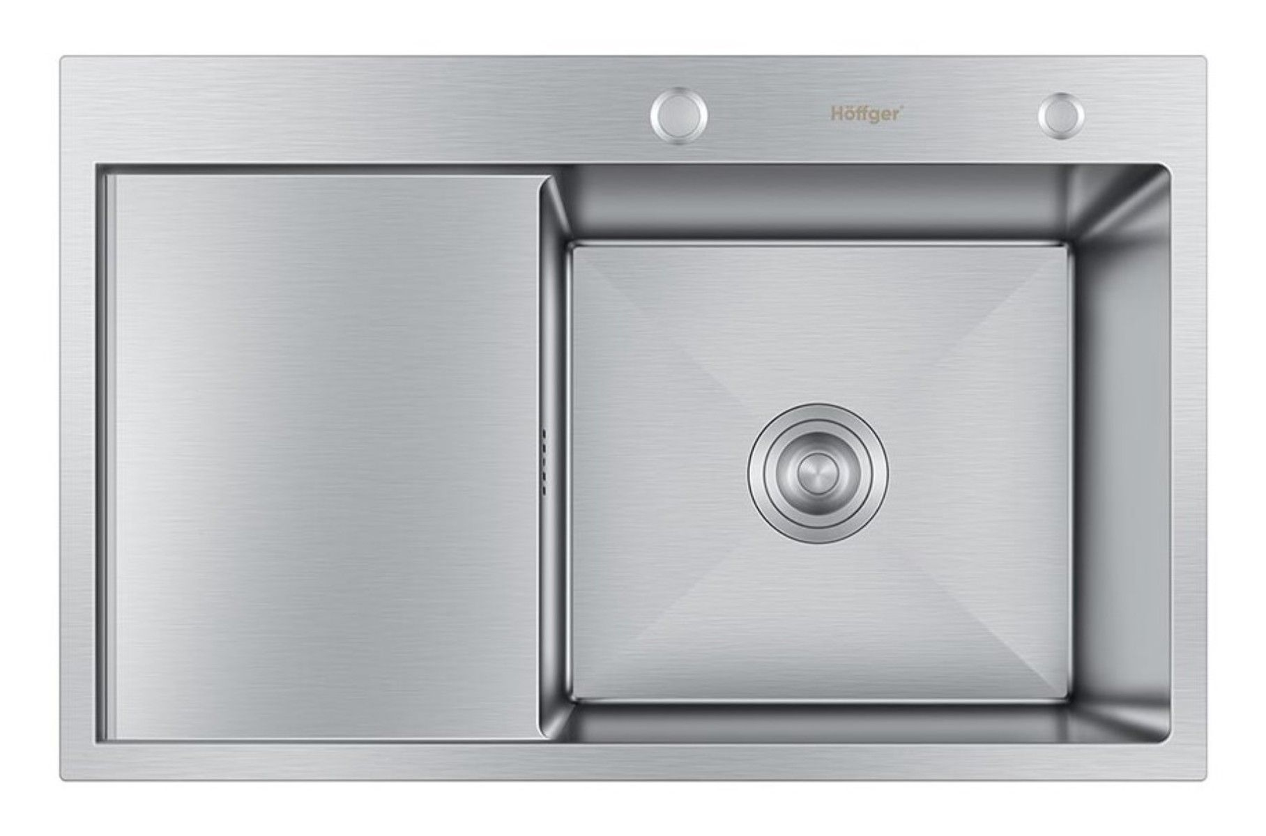 Мойка для кухни HOFFGER 7850R SATIN (Чаша справа)