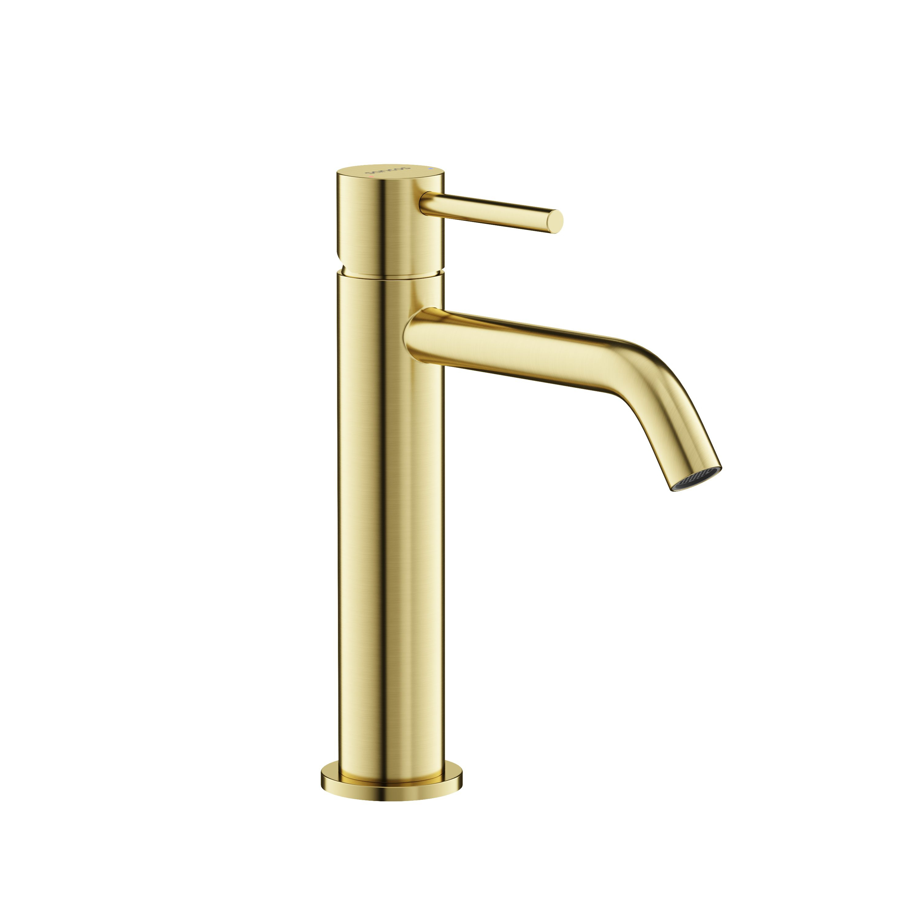 Смеситель для раковины Sancos Etna, брашированное золото, PVD покрытие, SC9003BG