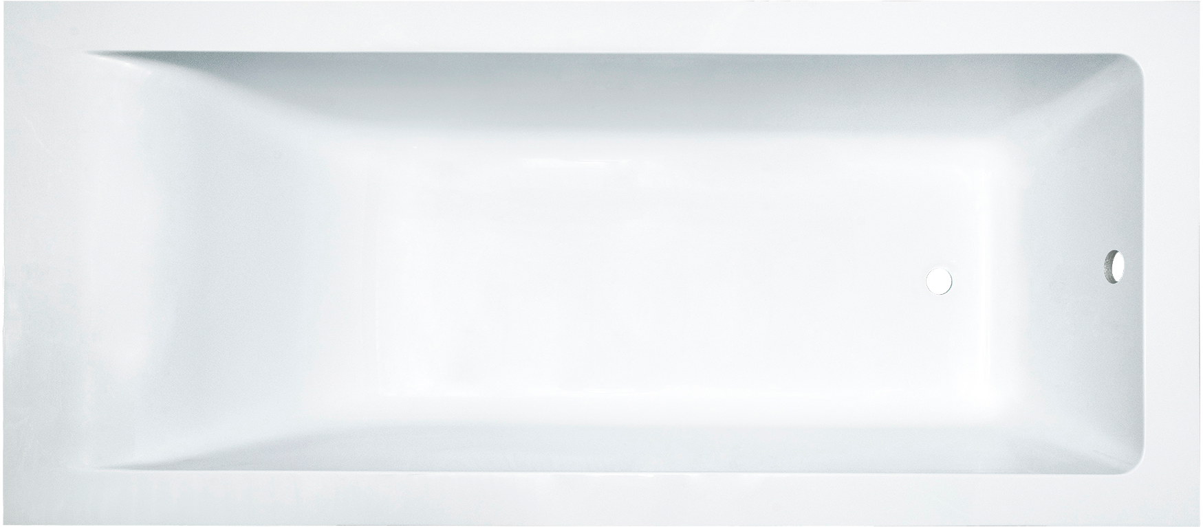 Ванна из искусственного камня Marmo Bagno Неаполь 180x80 см, встраиваемая, белая, на ножках