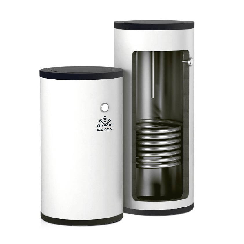 Накопительный водонагреватель Gekon BW GK1501WL косвенный, 150 л, настенный, вертикальный, серебристый