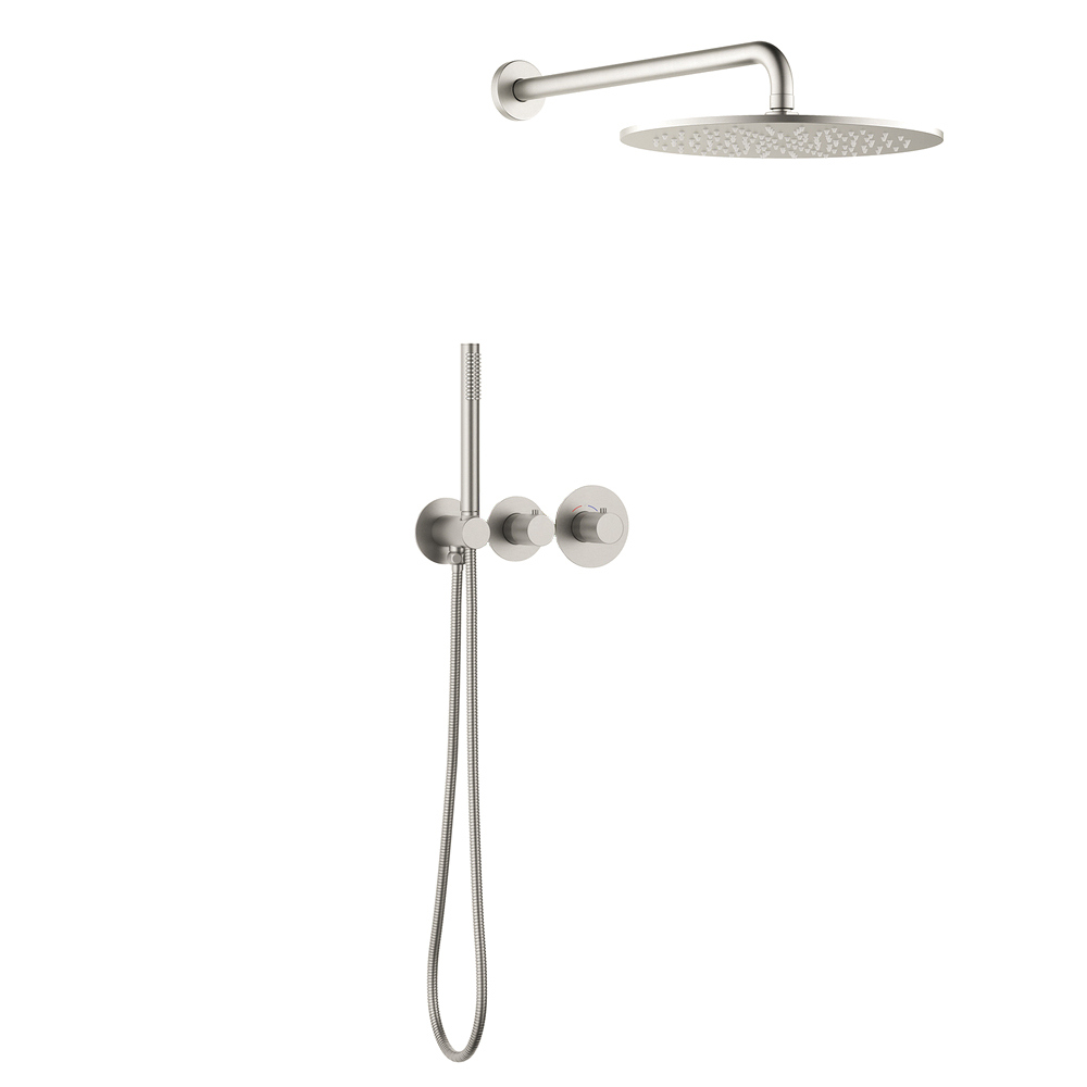 Душевой комплект Timo Saona SX-2359/13SM С ВНУТРЕННЕЙ ЧАСТЬЮ, с термостатом, никель
