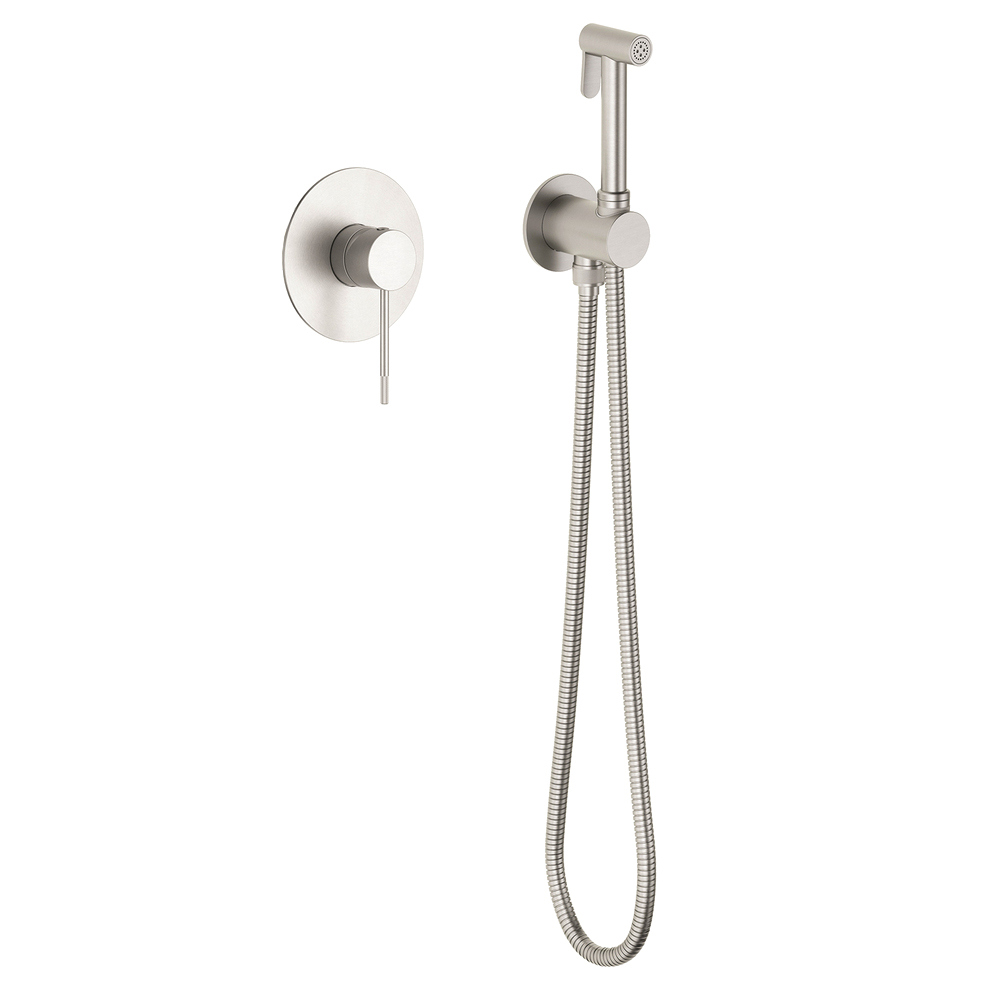 Гигиенический душ Timo Saona 2389/13SM со смесителем, С ВНУТРЕННЕЙ ЧАСТЬЮ, никель