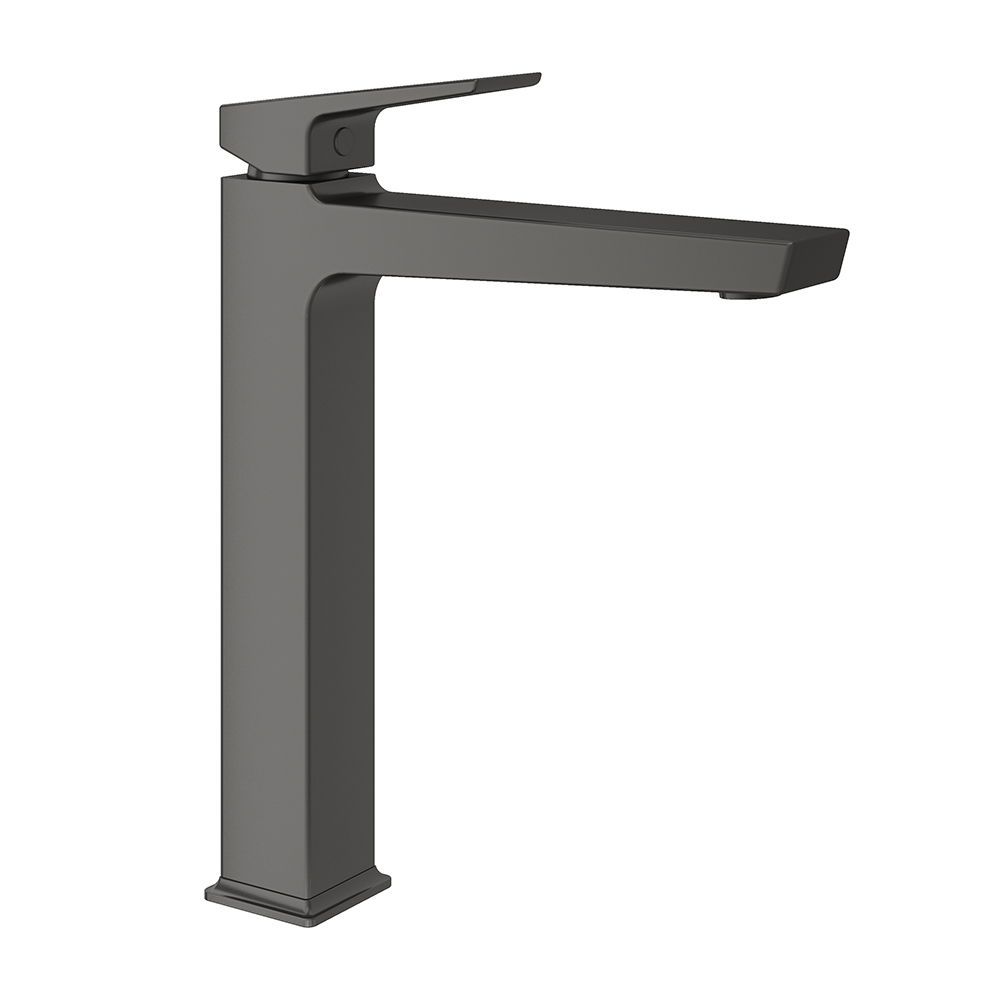 Смеситель для раковины Aqueduto Claro L CLA0345 оружейная сталь