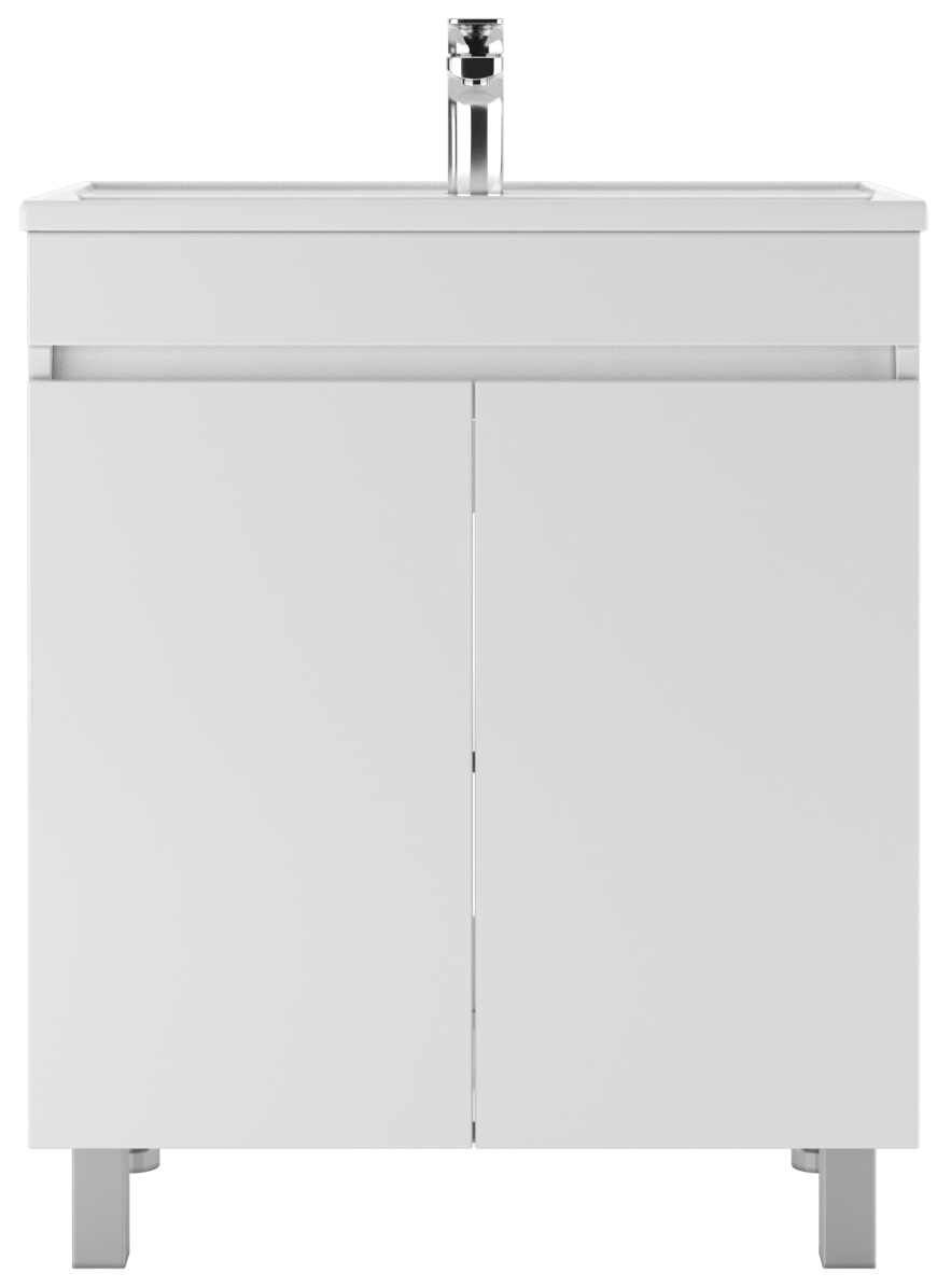 Тумба под раковину без столешницы Айсберг Норма Фостер 70/Maria 70 напольная, белая