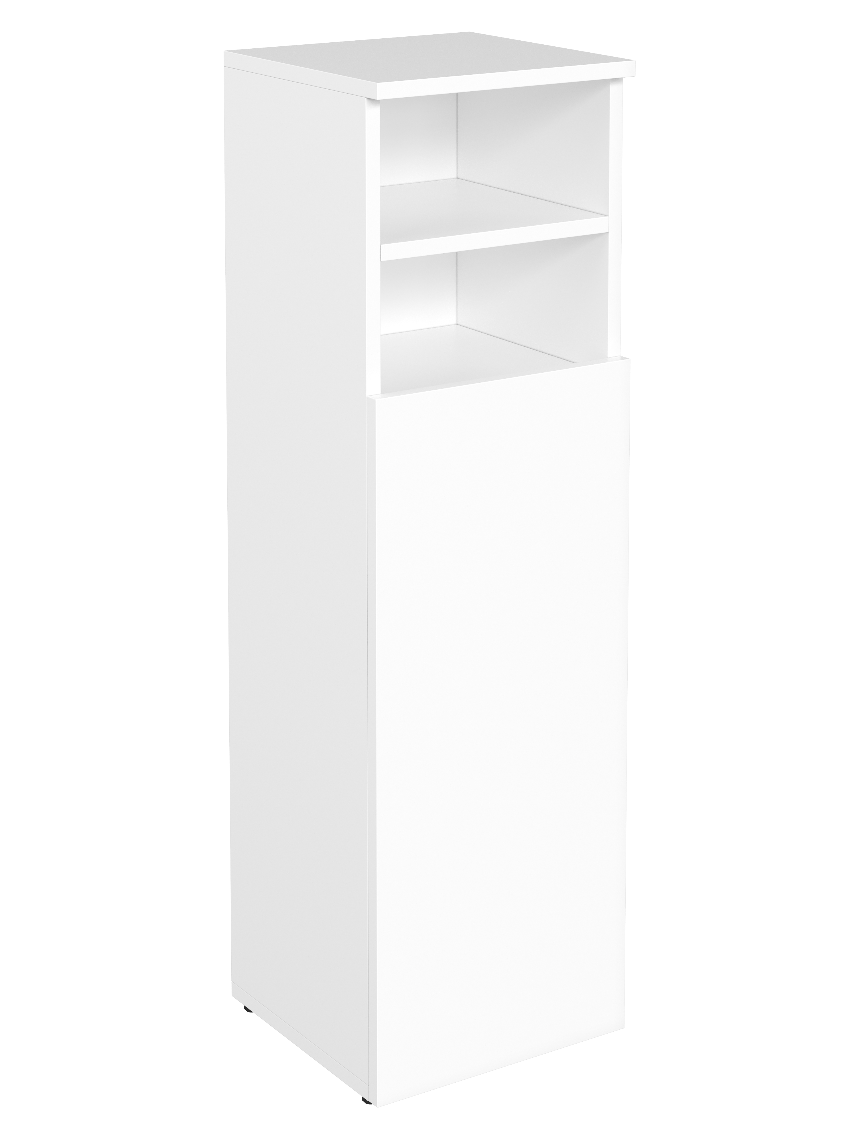 Тумба в туалет DIWO Суздаль 30 с откидной корзиной, 30x100x29, белая