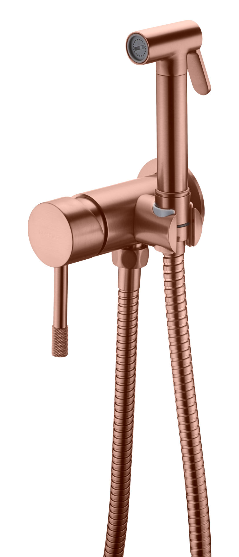 Гигиенический душ Boheme Uno 467-BRB С ВНУТРЕННЕЙ ЧАСТЬЮ, со смесителем, brushed bronze