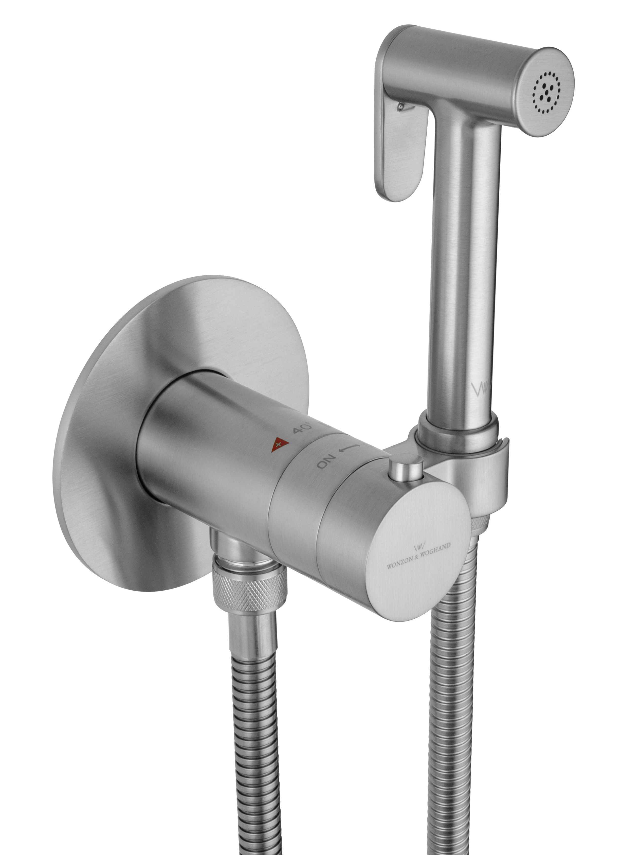 Гигиенический душ Wonzon & Woghand WW-88829909-BN термостат, С ВНУТРЕННЕЙ ЧАСТЬЮ, брашированный никель