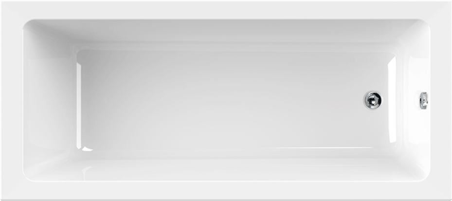 Акриловая ванна Cezares Plane Solo Mini 170x70 см, пристенная, белая, на ножках