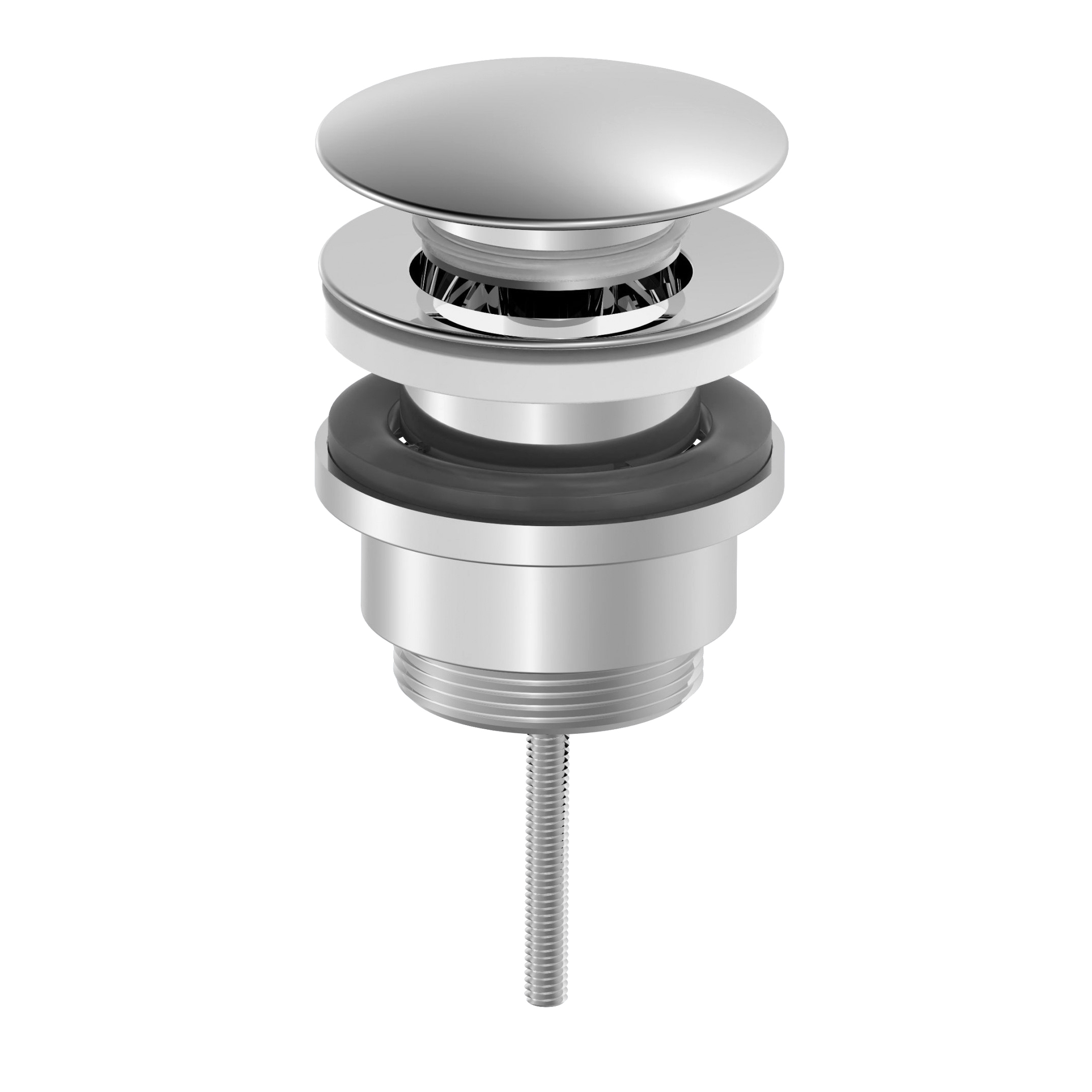 Донный клапан для раковины Wonzon & Woghand WW-88SS07-BN без перелива, брашированный никель