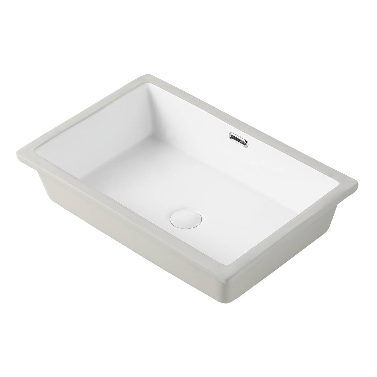 Раковина встраиваемая снизу Agger ASB01600 60 глянцевая белая, прямоугольная