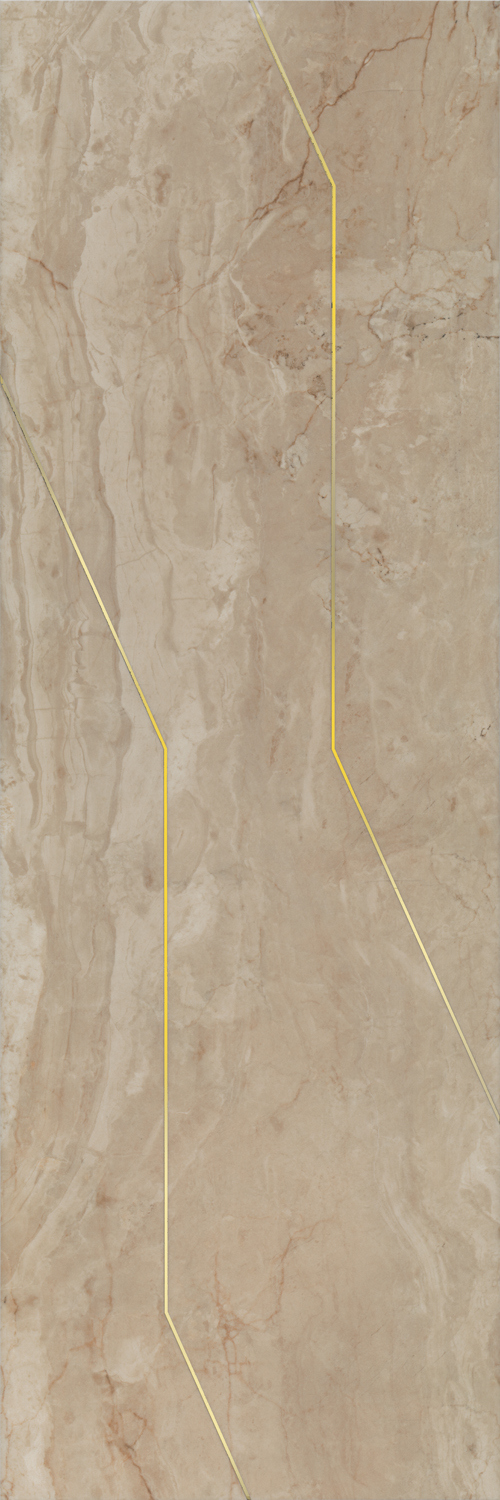 Декор KERAMA MARAZZI Эвора глянцевый, ректифицированный, 89,5х30 бежевый