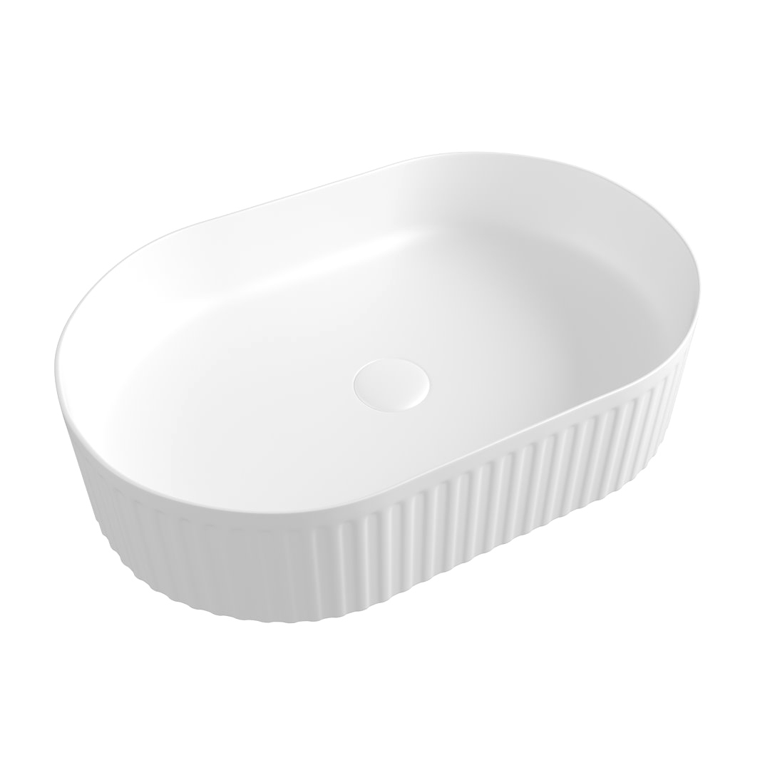 Накладная раковина Teymi Martta 50 глянцевая белая, овальная