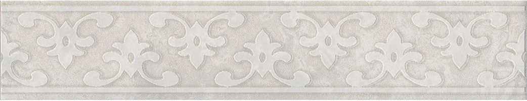 Бордюр KERAMA MARAZZI Ферони матовый, 30х5,7 светлый серый