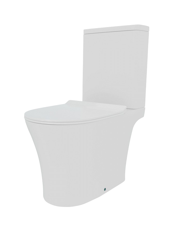 Унитаз-компакт напольный Teymi Ritta Pro Vortex безободковый, с микролифтом, глянцевый белый