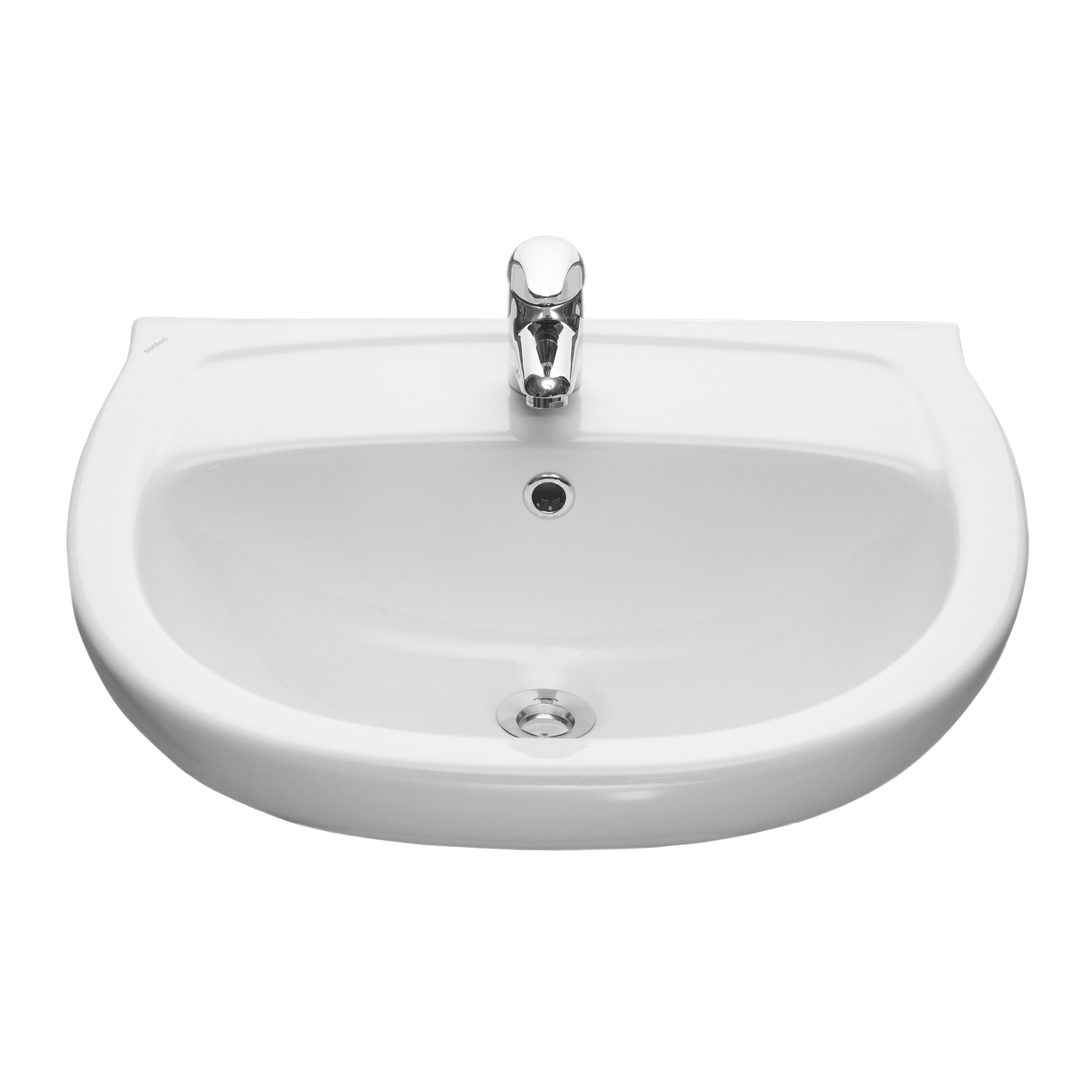 Раковина подвесная Santeri Версия 131115S0011B0 57 глянцевая белая