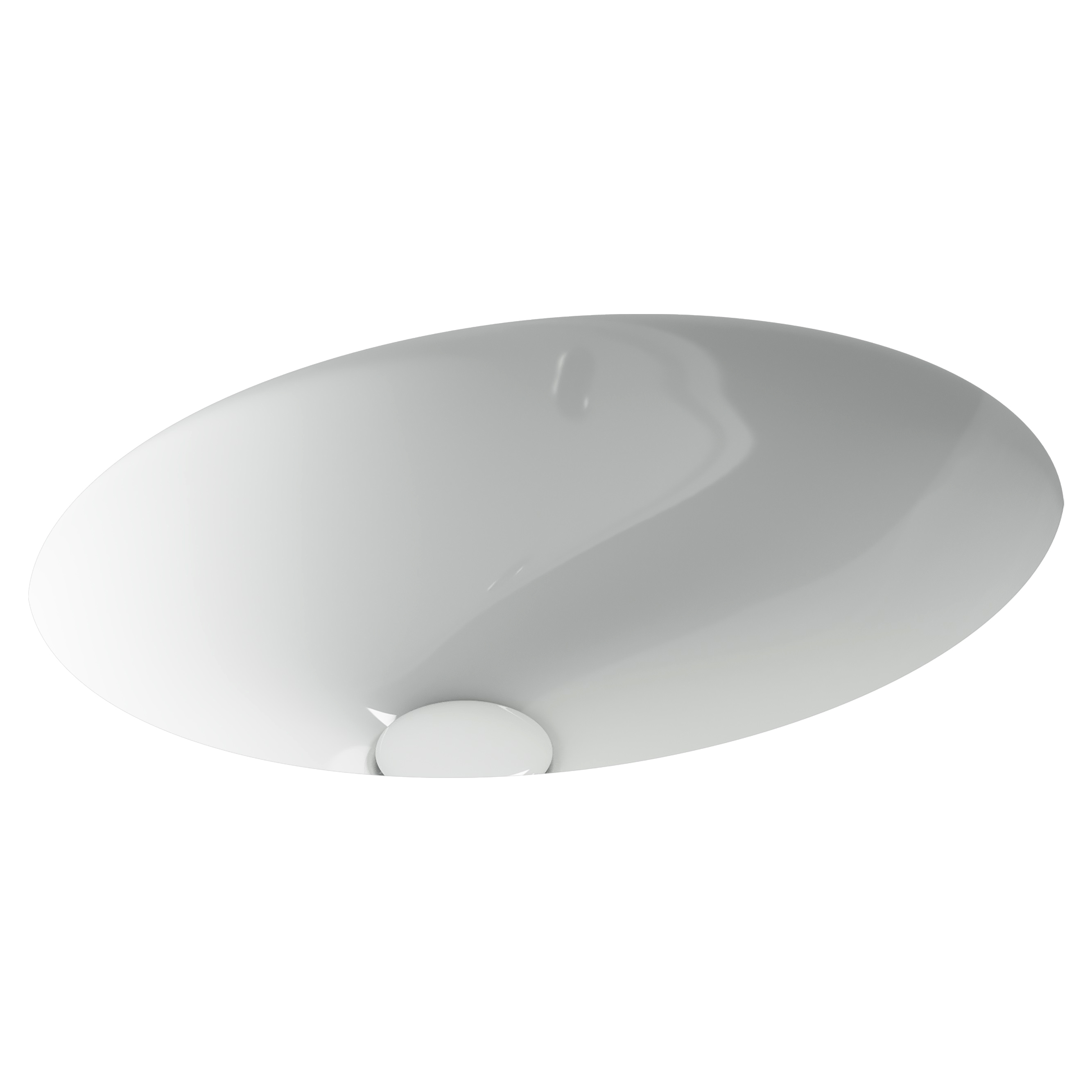 Раковина встраиваемая снизу Ceramicanova Era CN15005 47 глянцевая белая, овальная