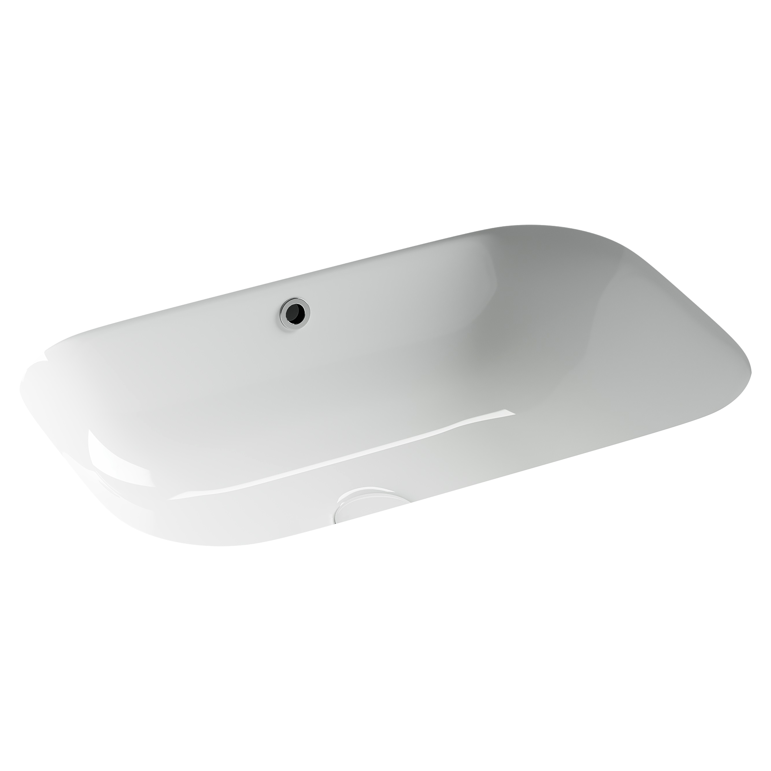 Раковина встраиваемая снизу Ceramicanova Era CN15007 61 глянцевая белая, прямоугольная