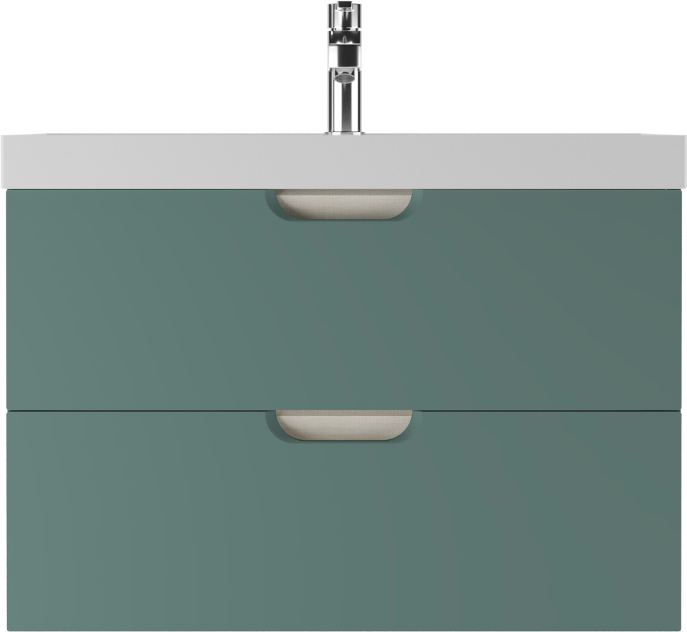 Тумба под раковину без столешницы Домино Dune 80 подвесная, олива