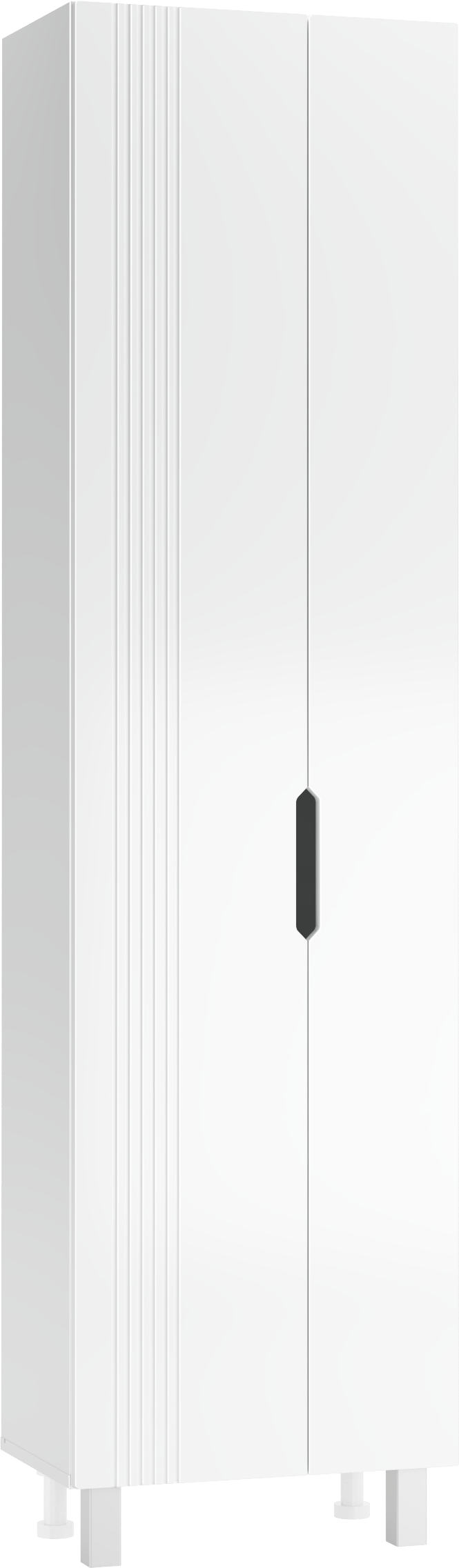 Шкаф-пенал для ванной Айсберг Марта 50 напольный, белый