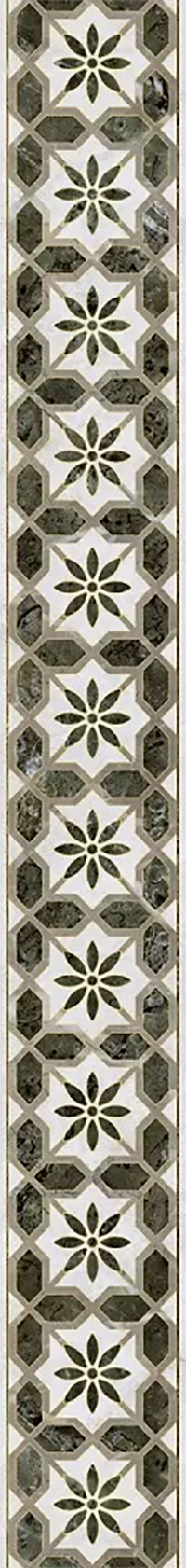 Бордюр KERAMA MARAZZI Серенада 3 глянцевый, 60х7,2