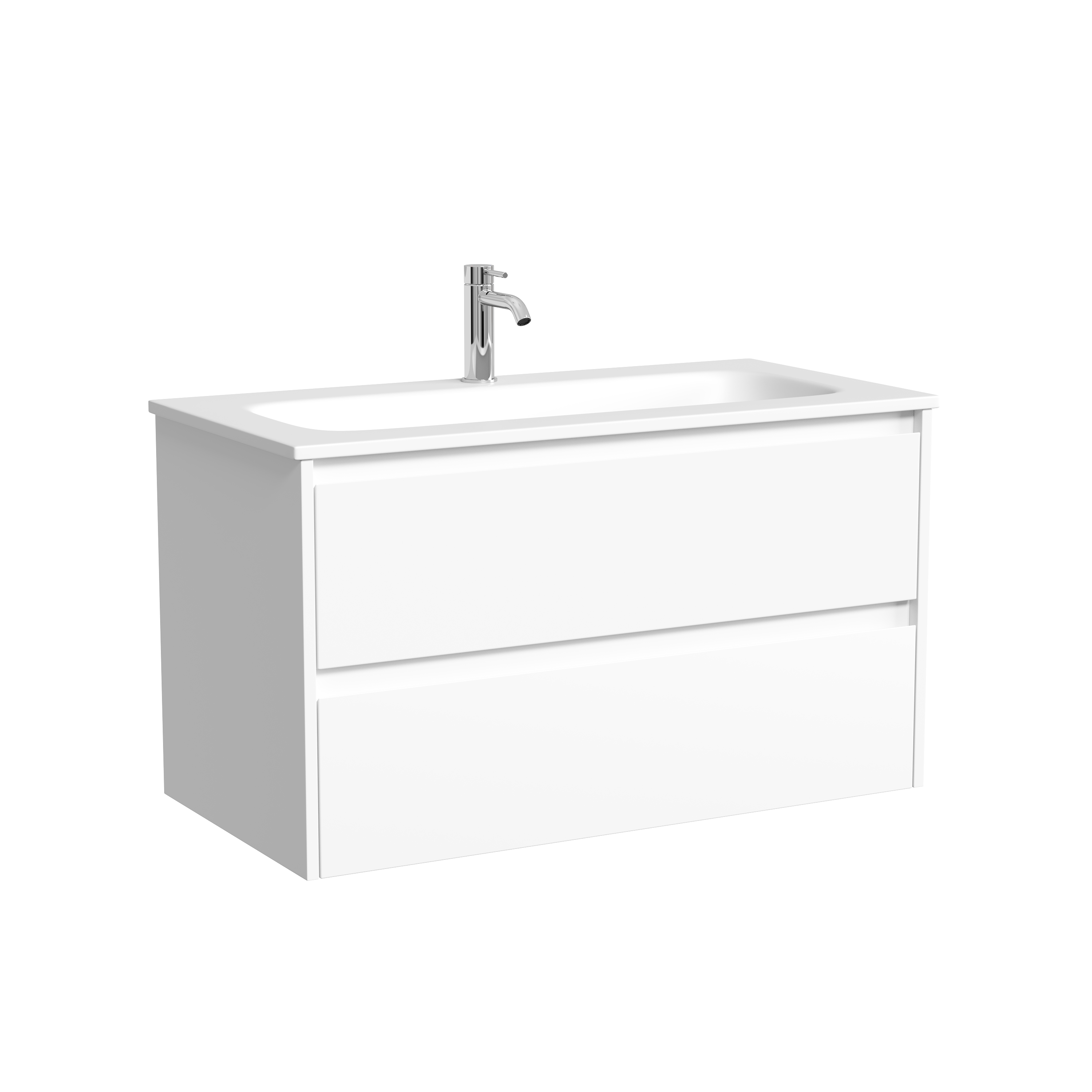 Тумба с раковиной Sancos Libra 90 подвесная, белый, раковина СN7019