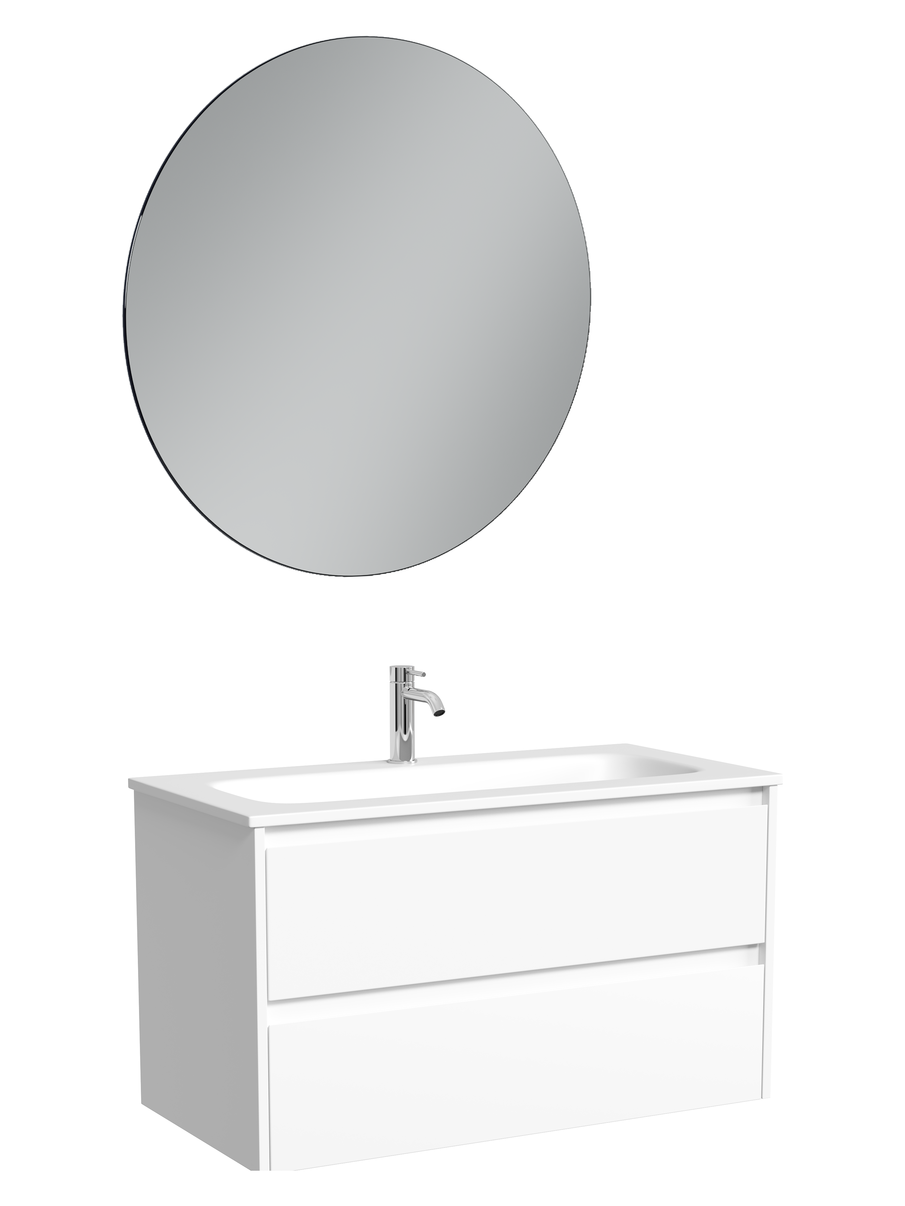 Мебель для ванной комнаты Sancos Libra 90 подвесная, белый, раковина СN7019