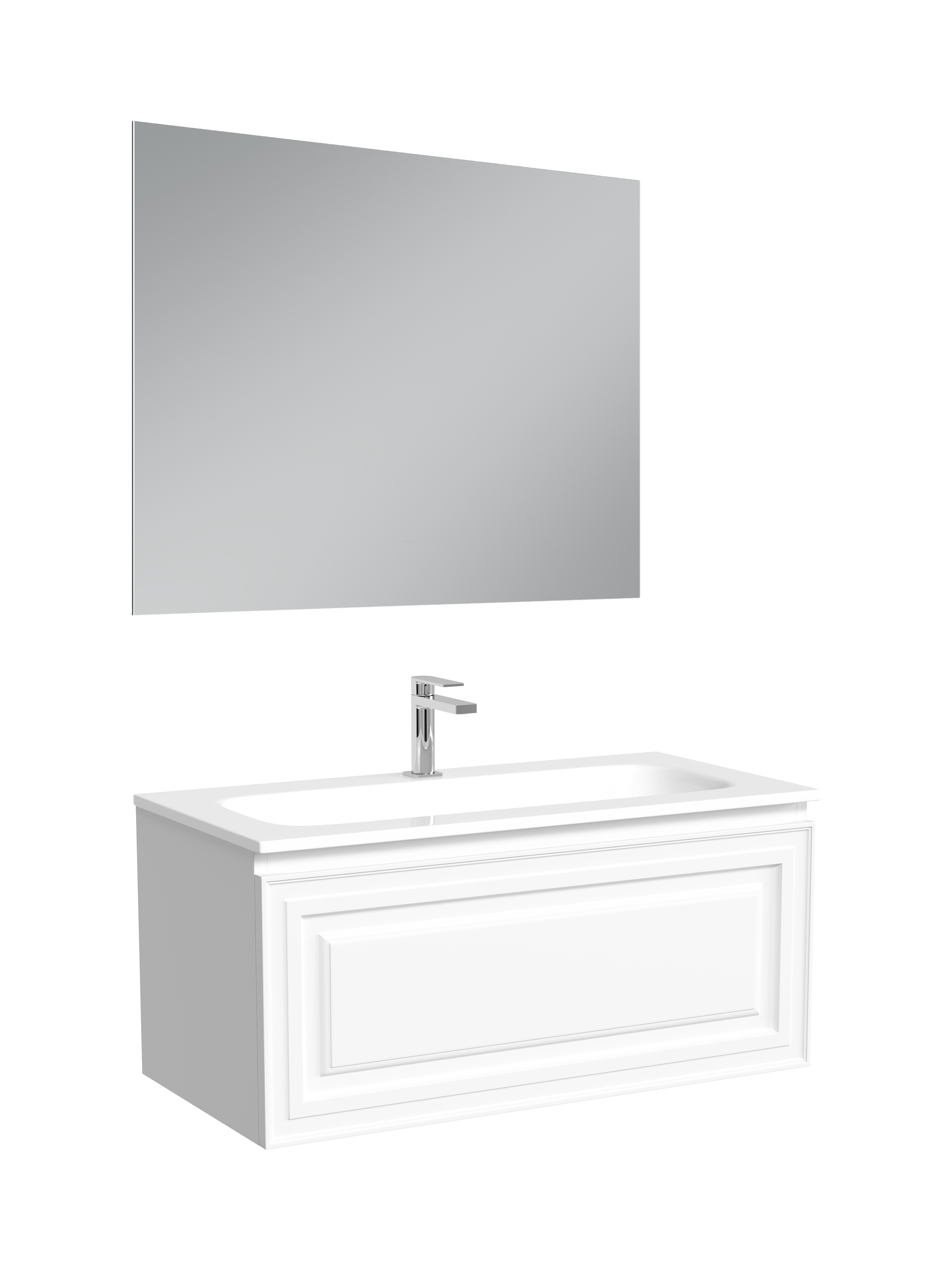 Мебель для ванной комнаты Sancos Very 90 подвесная, bianco, раковина СN7019