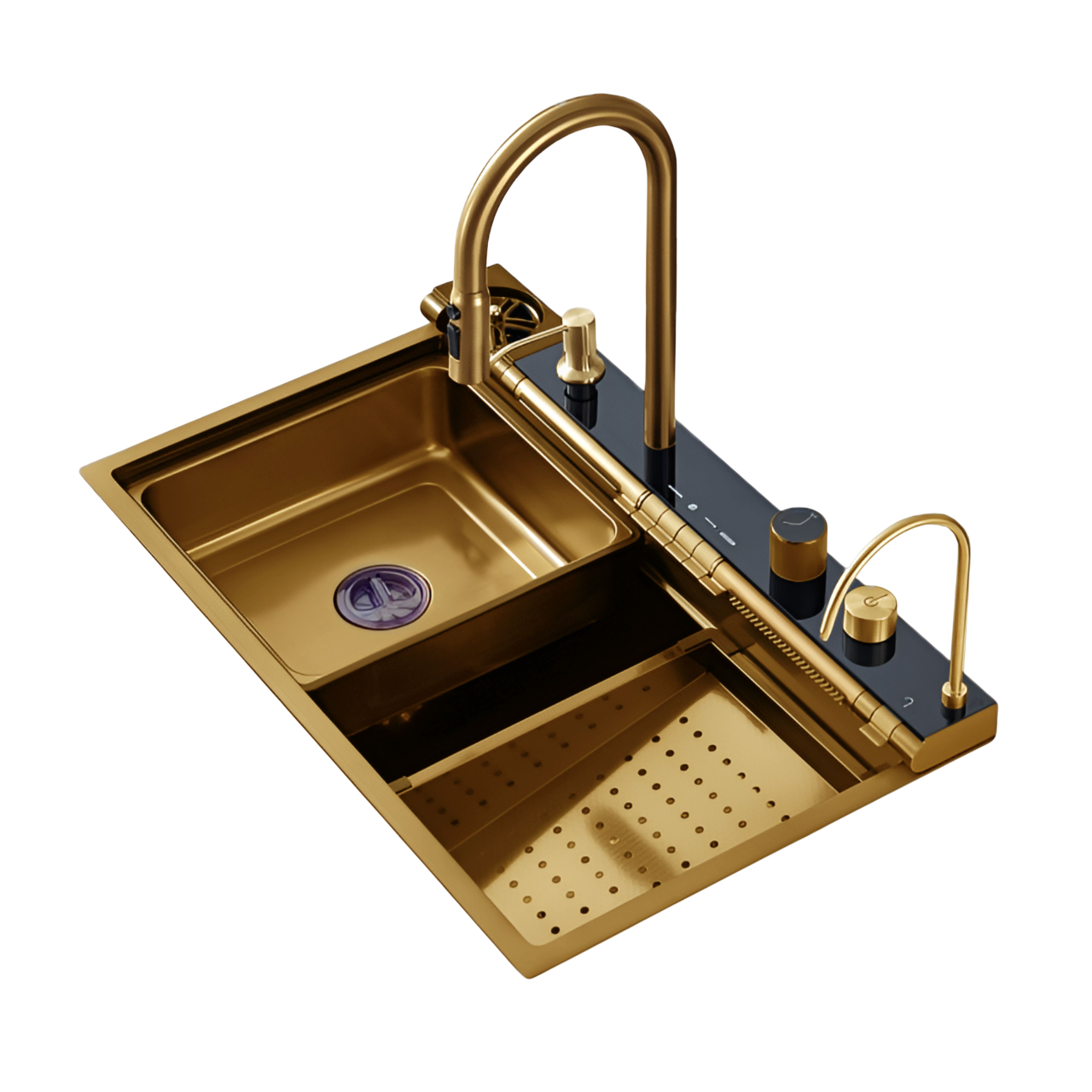 Многофункциональная мойка для кухни Ceruttispa 11109 nano gold, золото