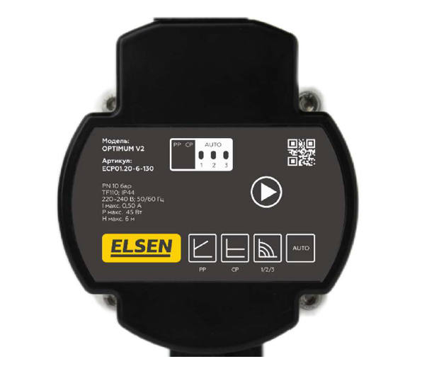 Циркуляционный насос Elsen OPTIMUM V2 ECP01.32-8-180 DN32 с частотным регулированием