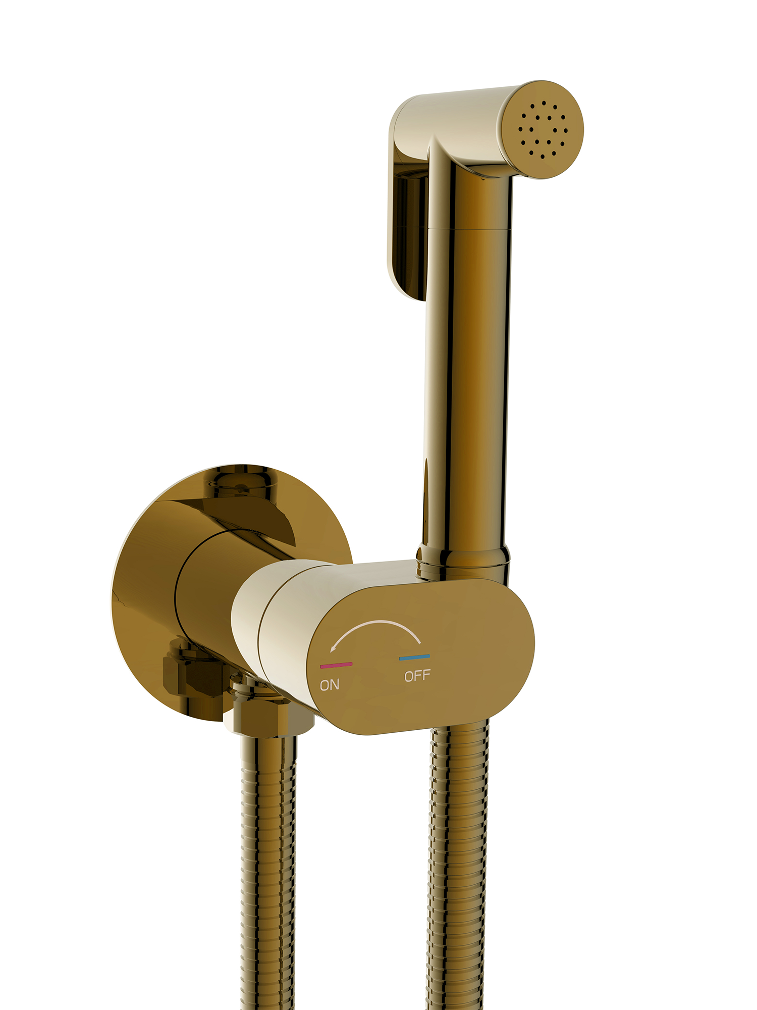 Гигиенический душ Weltwasser Higi R01 BR со смесителем, С ВНУТРЕННЕЙ ЧАСТЬЮ, бронза