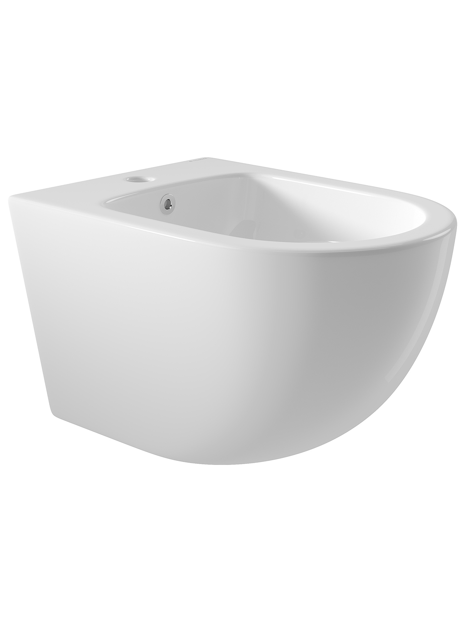 Биде подвесное Aqueduto Ovo OVO0310 глянцевое белое