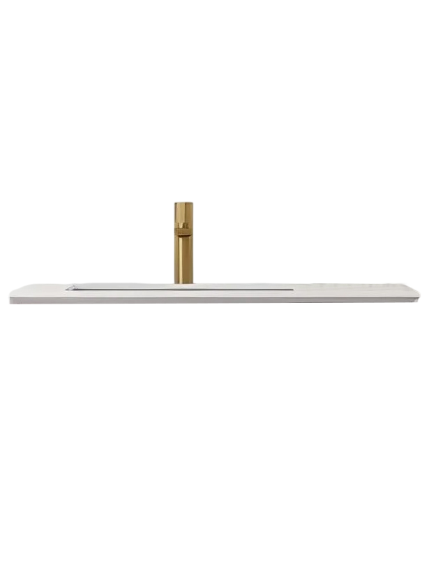 Мебельная раковина ARROW 100 накладная, глянцевая белая, прямоугольная, фарфор