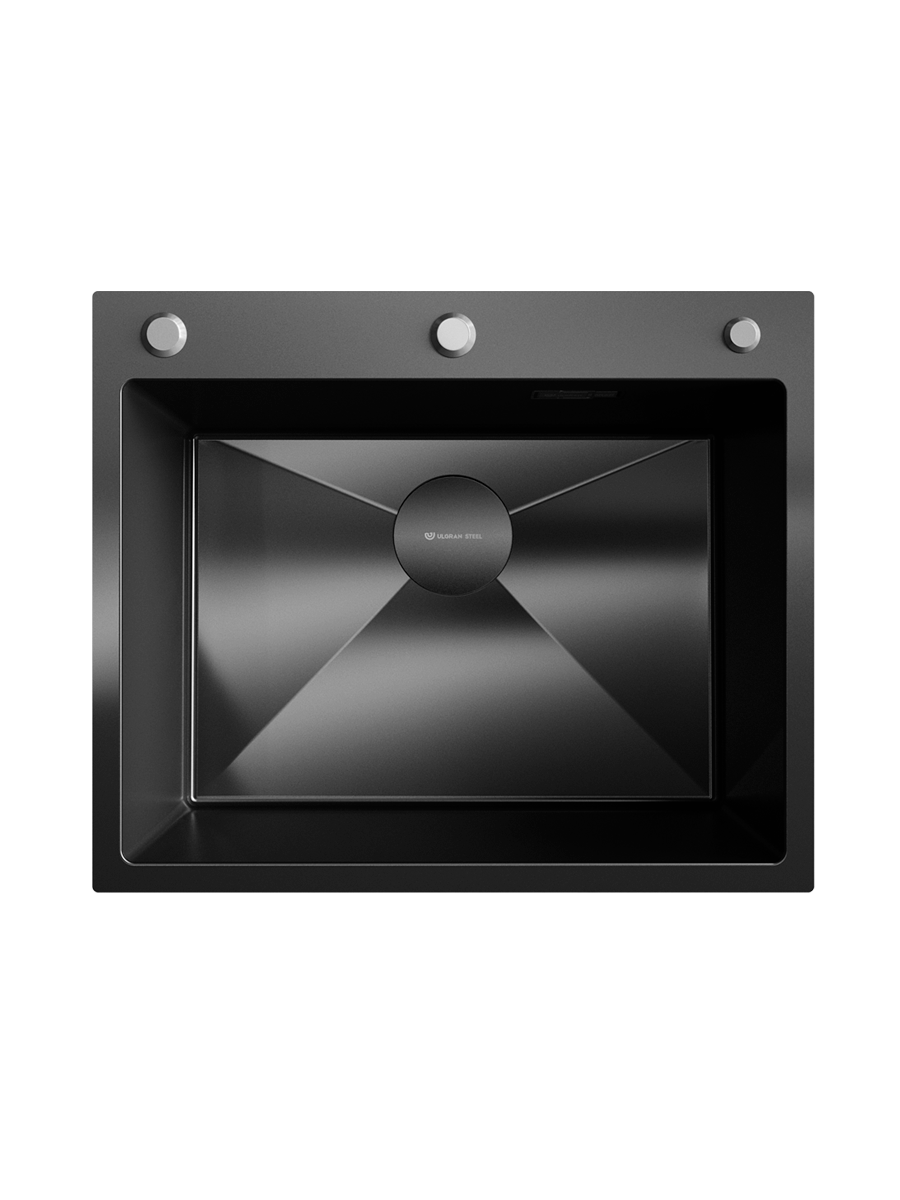 Комплект Ulgran STEEL US 600х500-003 с коландером, вороненая сталь