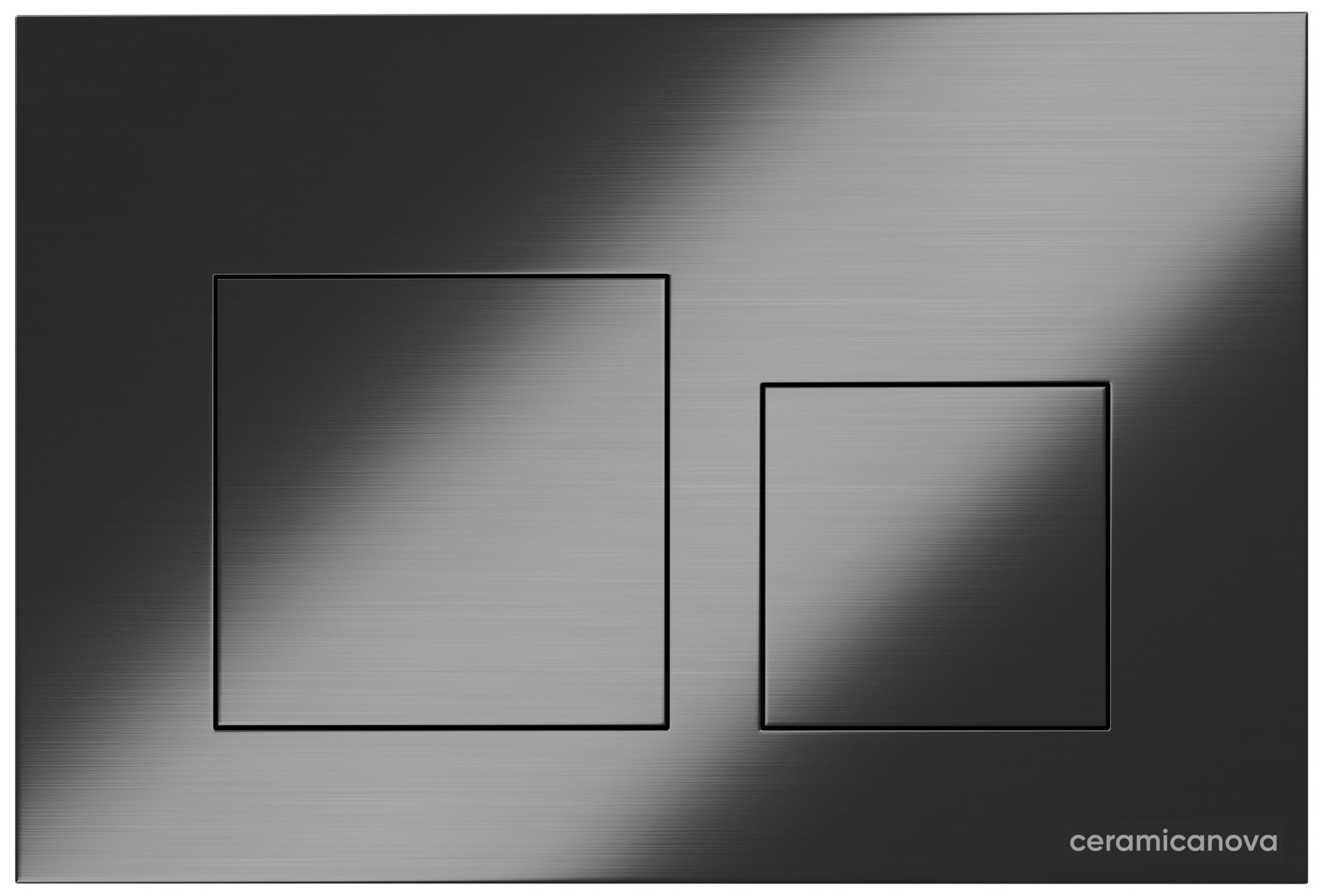 Кнопка смыва для унитаза Ceramicanova CN12-002GG пластик, цвет вороненая сталь