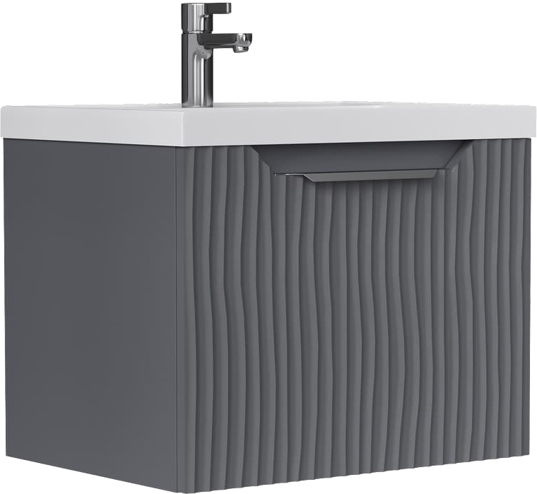 Тумба под раковину без столешницы EQUIL Mirage 60.1Y графит софт