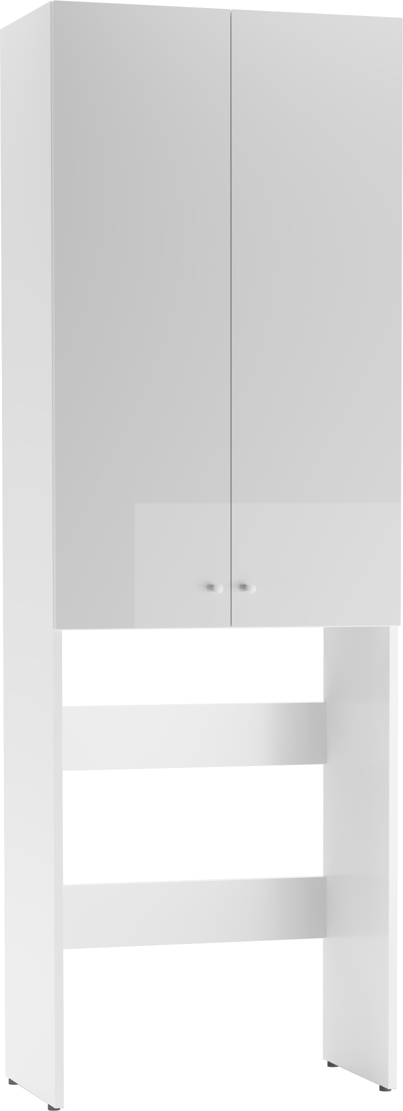 Шкаф над стиральной машиной Айсберг Промо 65 напольный, белый