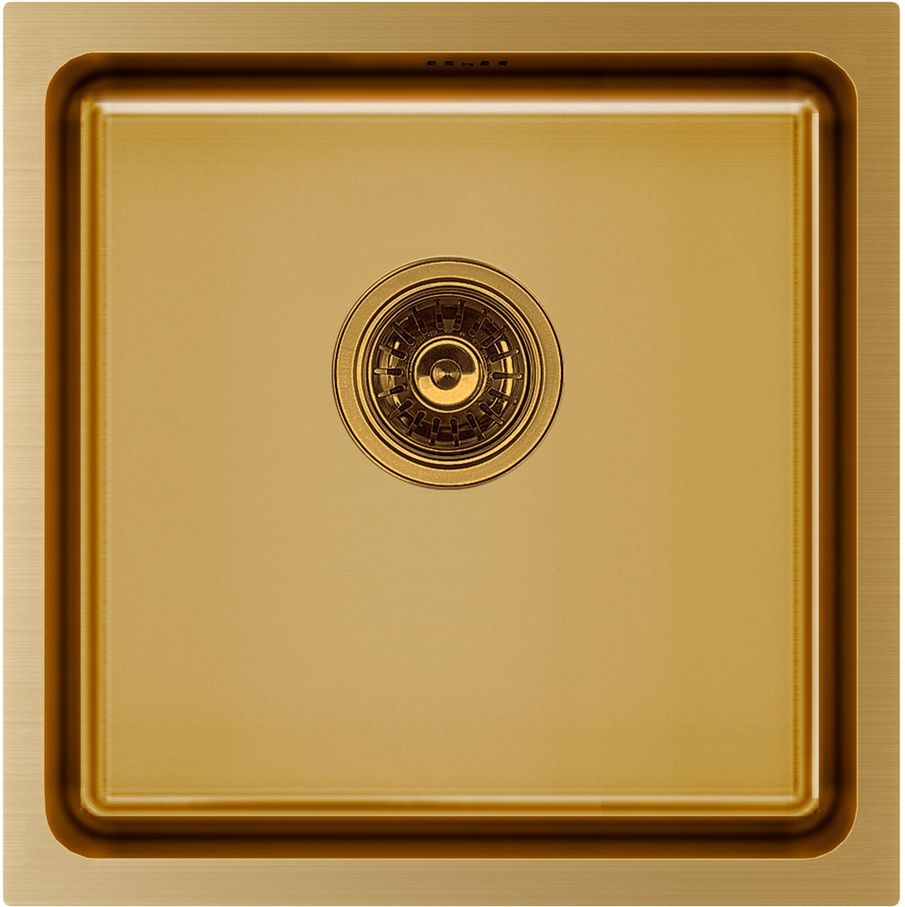 Мойка кухонная Paulmark Vista PM304444-BG брашированное золото