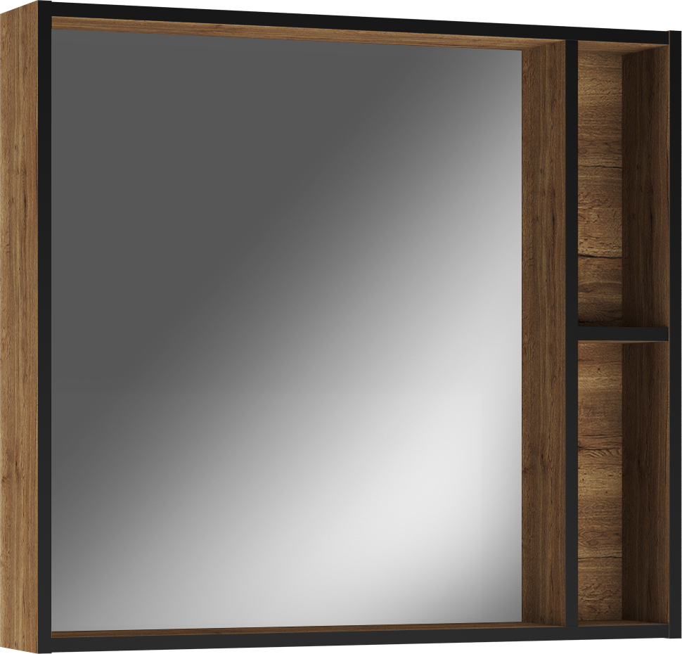 Зеркало Домино Alfa универсальное 80, дуб галифакс табак