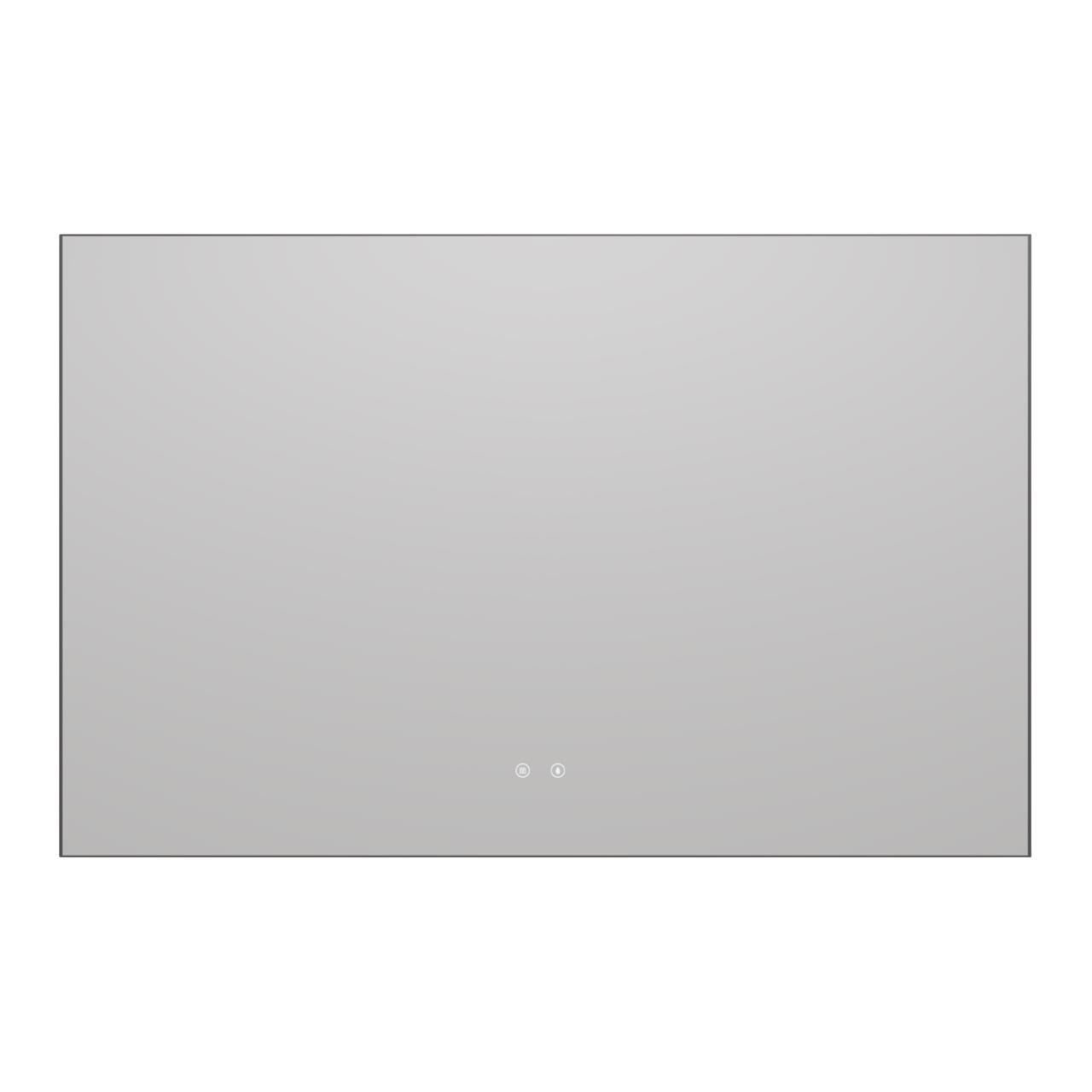 Зеркало Vincea VLM-4F120GM-2 120x80, с подсветкой и антизапотевателем, вороненая сталь