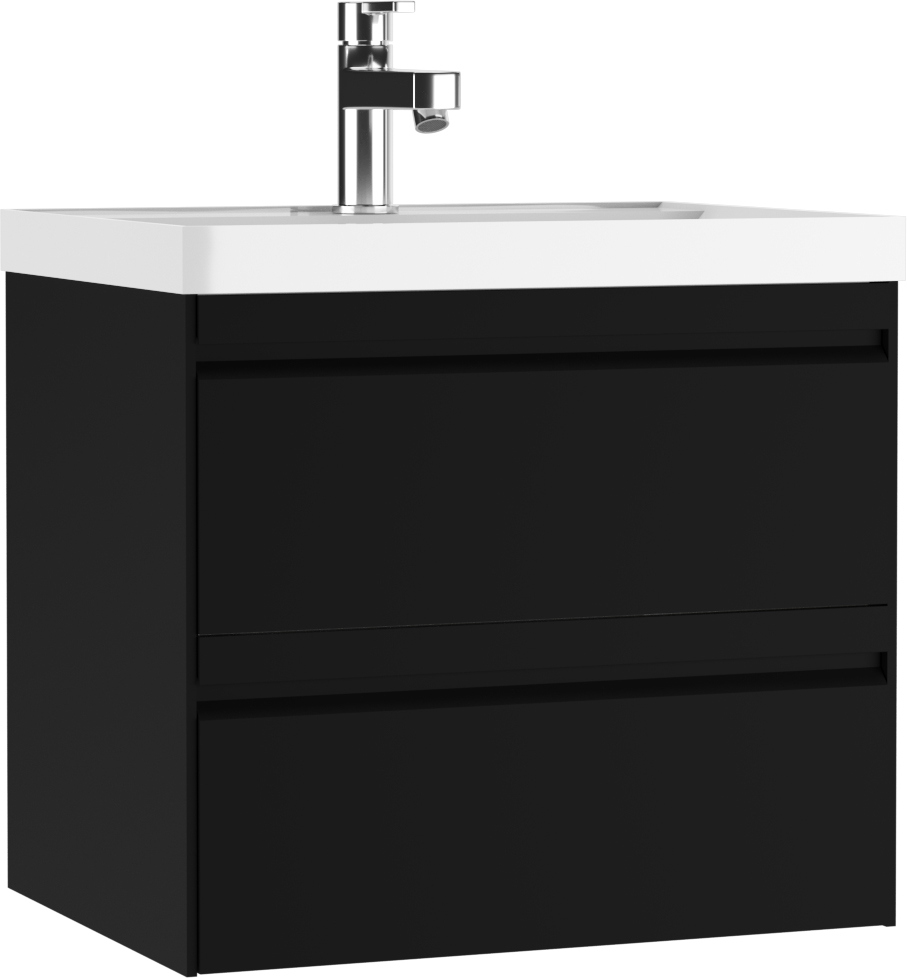 Тумба под раковину без столешницы Домино Chelsea 60 черная