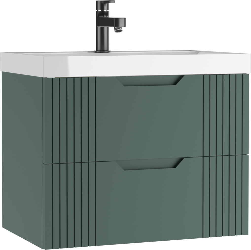 Тумба под раковину без столешницы Домино Garden 70 зеленая