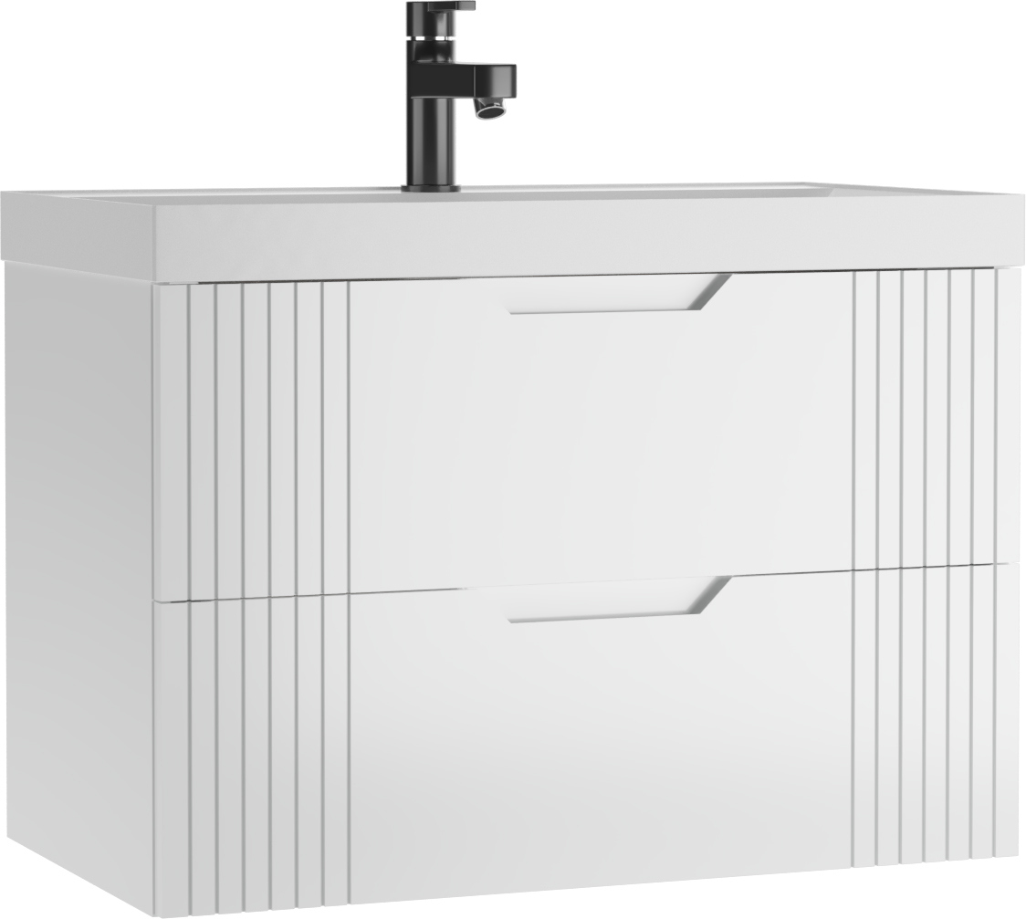 Тумба под раковину без столешницы Домино Garden 80 белая