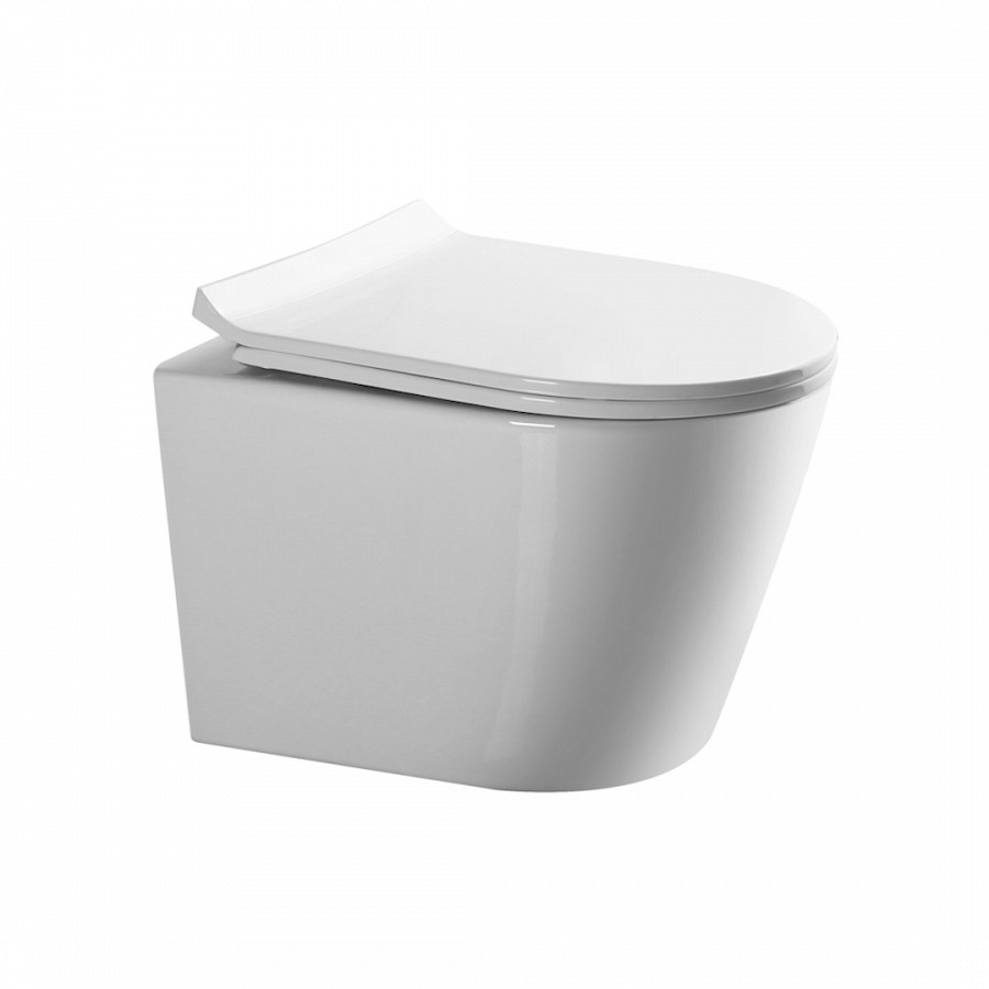 Унитаз подвесной Teymi Solli Pro T40202 с микролифтом, безободковый