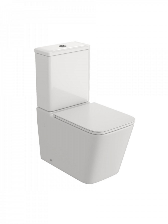 Унитаз-компакт напольный Teymi Helmi R T40327 безободковый, сиденье микролифт, гланцевый белый