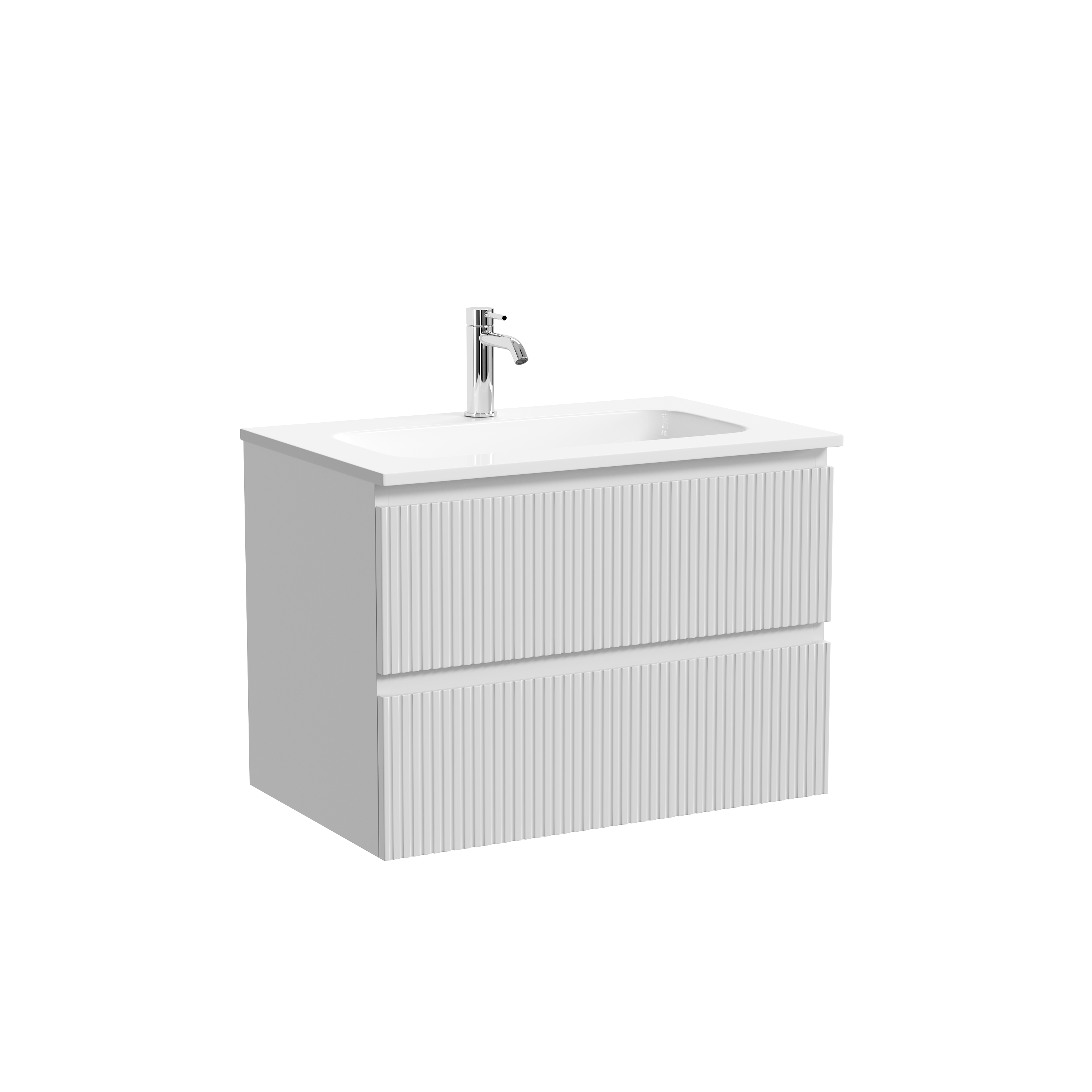 Тумба с раковиной Sancos Snob R 70 подвесная, bianco, раковина CN7031