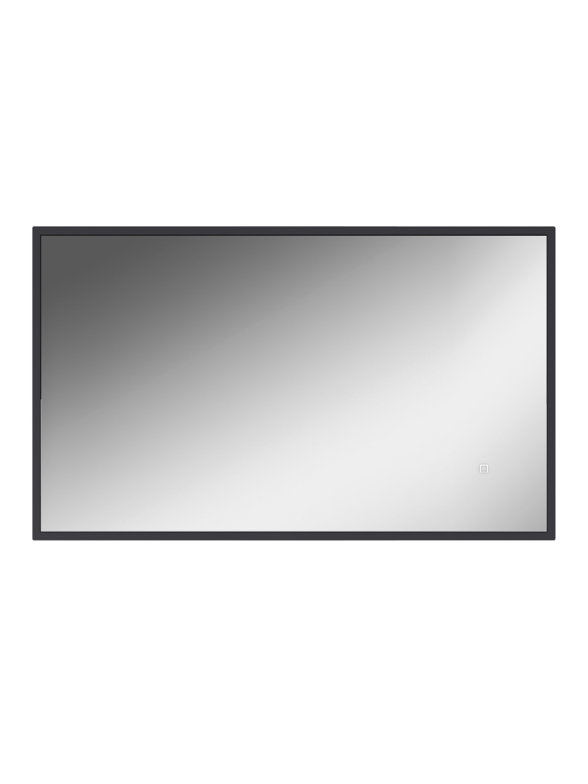 Зеркало Домино Графо (Grafo) 100 с подсветкой, графит матовый