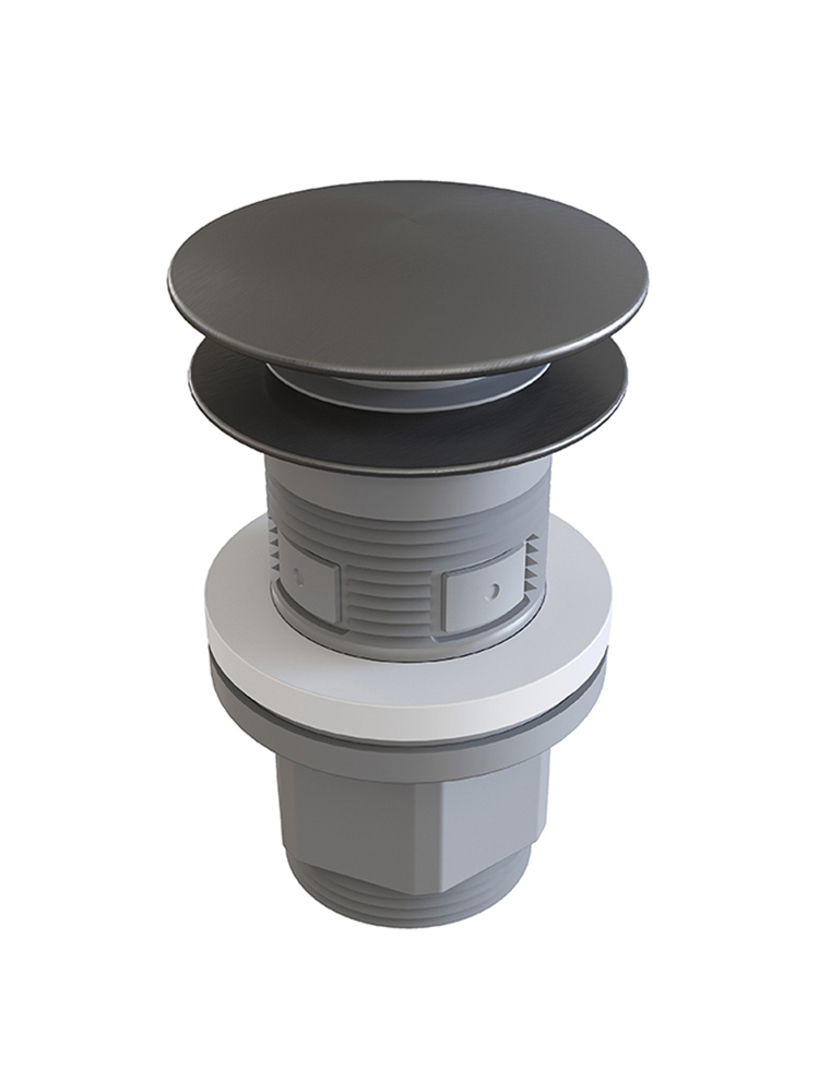 Донный клапан для раковины Aqueduto Ralo RAL0245 с переливом, оружейная сталь