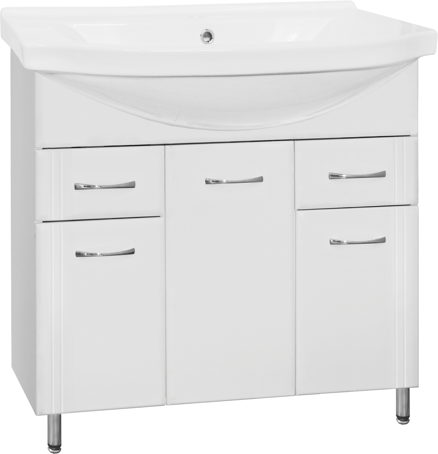 Тумба под раковину без столешницы Style Line Эко Стандарт №26 90 белая