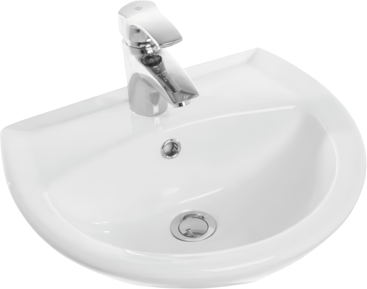 Раковина подвесная Sanita Аттика WB.PD/Attica/48-C/WHT.G/S1 48 глянцевая белая